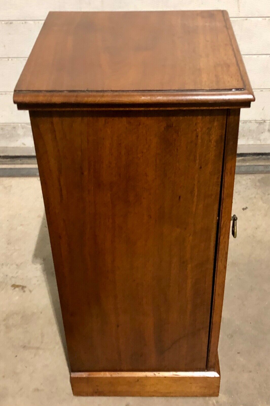 000792....Two Antique Solid Walnut Bedside Cabinets / Nightstands ( sold )