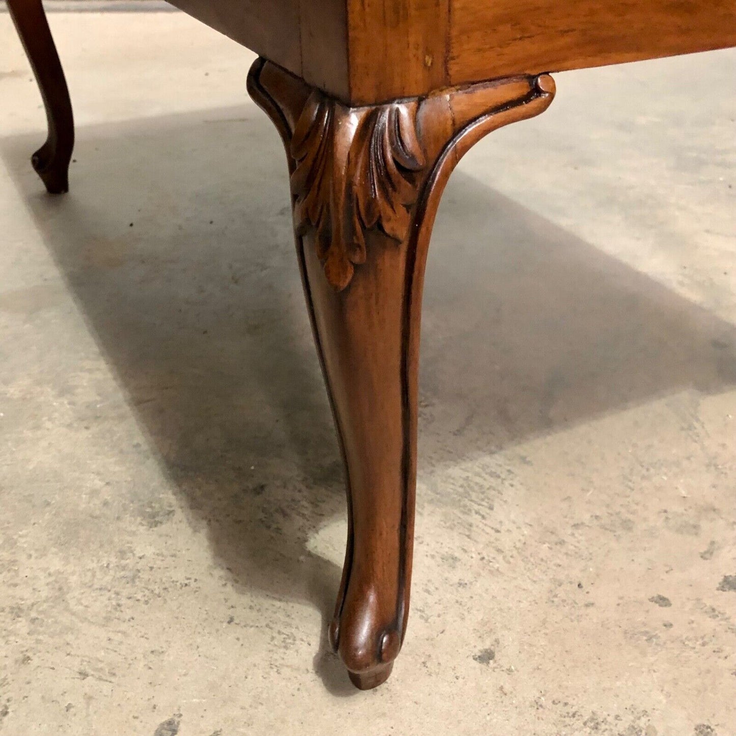 000848....Handsome Vintage Solid Mahogany Coffee Table ( sold )