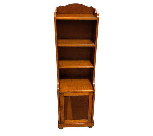 000748....Handsome Vintage Bookcase With Cupboard And Shelves( sold )