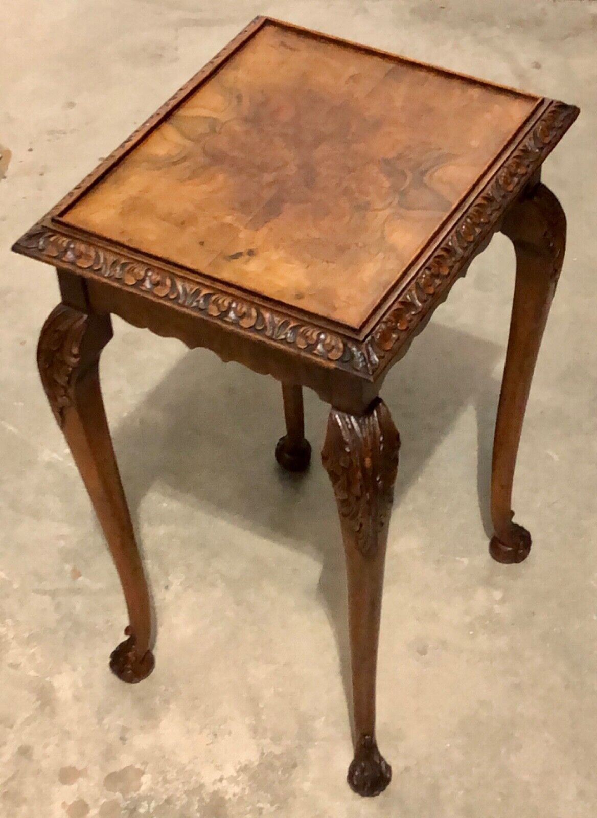 000820.....Stunning Figured Walnut Nest Of Tables / Walnut Coffee Tables ( sold )