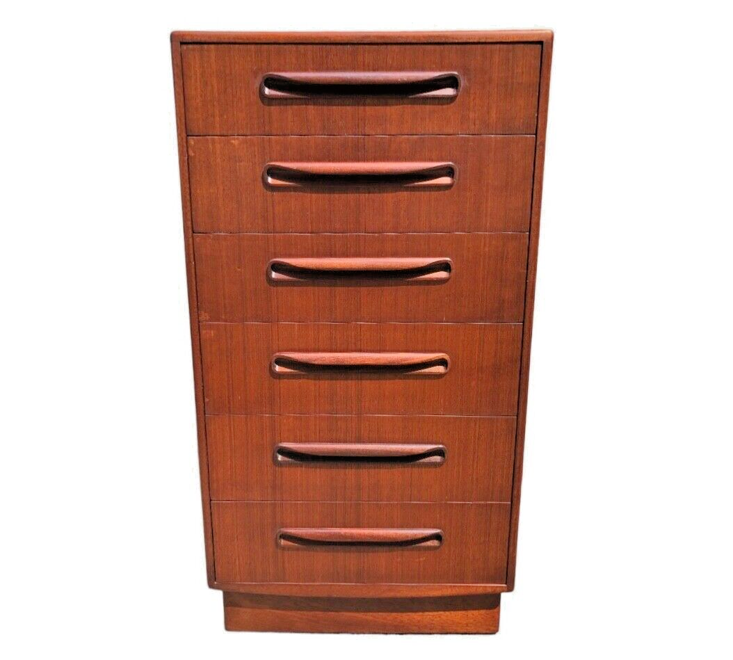 000836....Handsome G Plan Tallboy Chest / Retro Teak Chest ( sold )