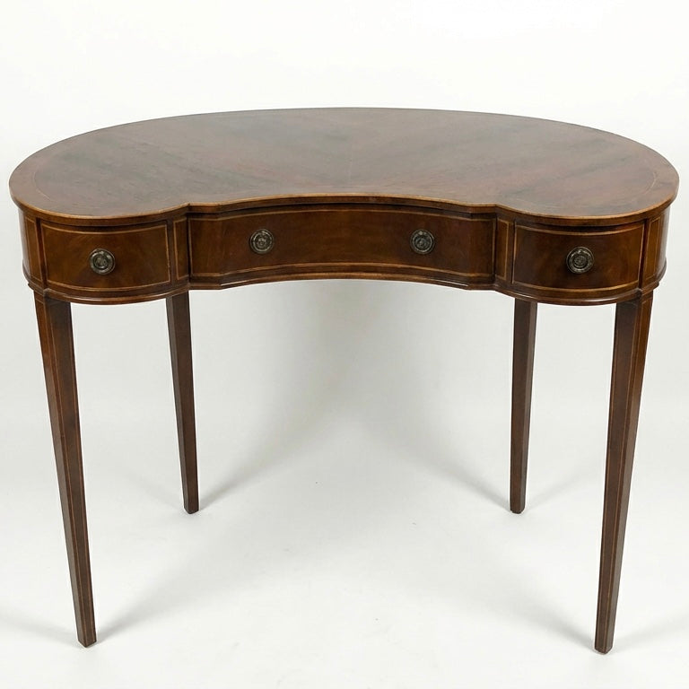 000546....Handsome Small Vintage Mahogany Table With Drawers ( sold )
