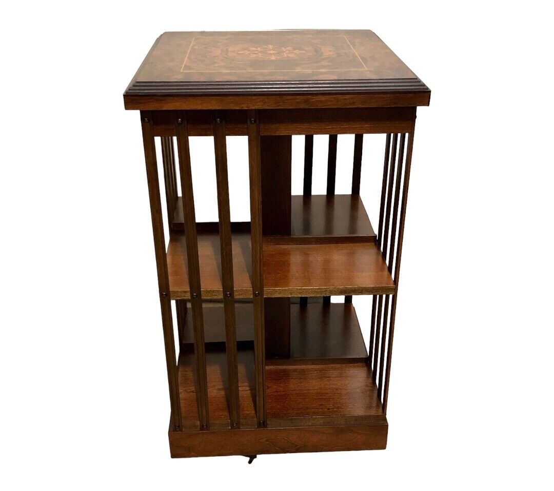 000831....Handsome Vintage Revolving Bookcase ( sold )