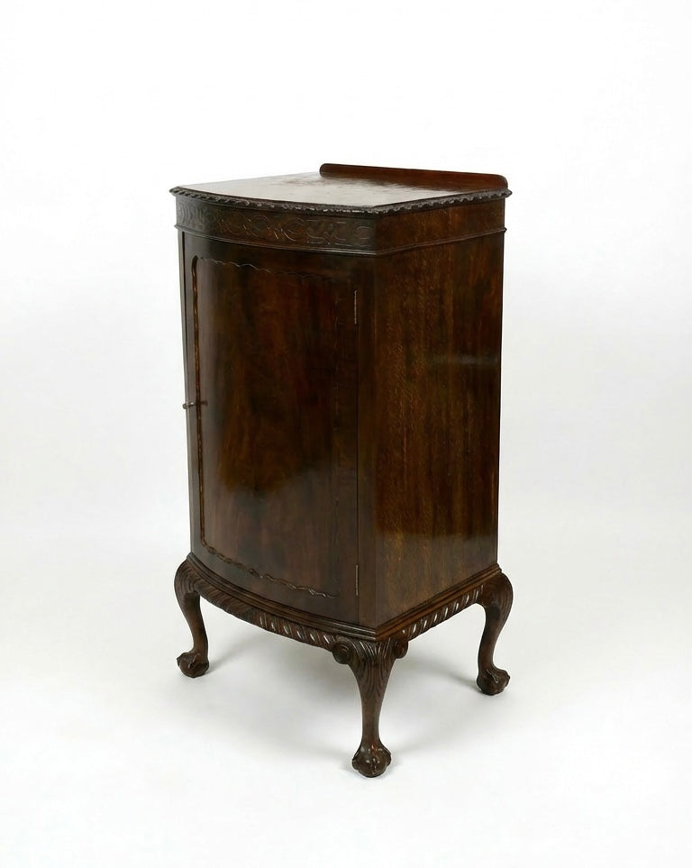 000541....Handsome Edwardian Mahogany Side Or Drinks Cabinet