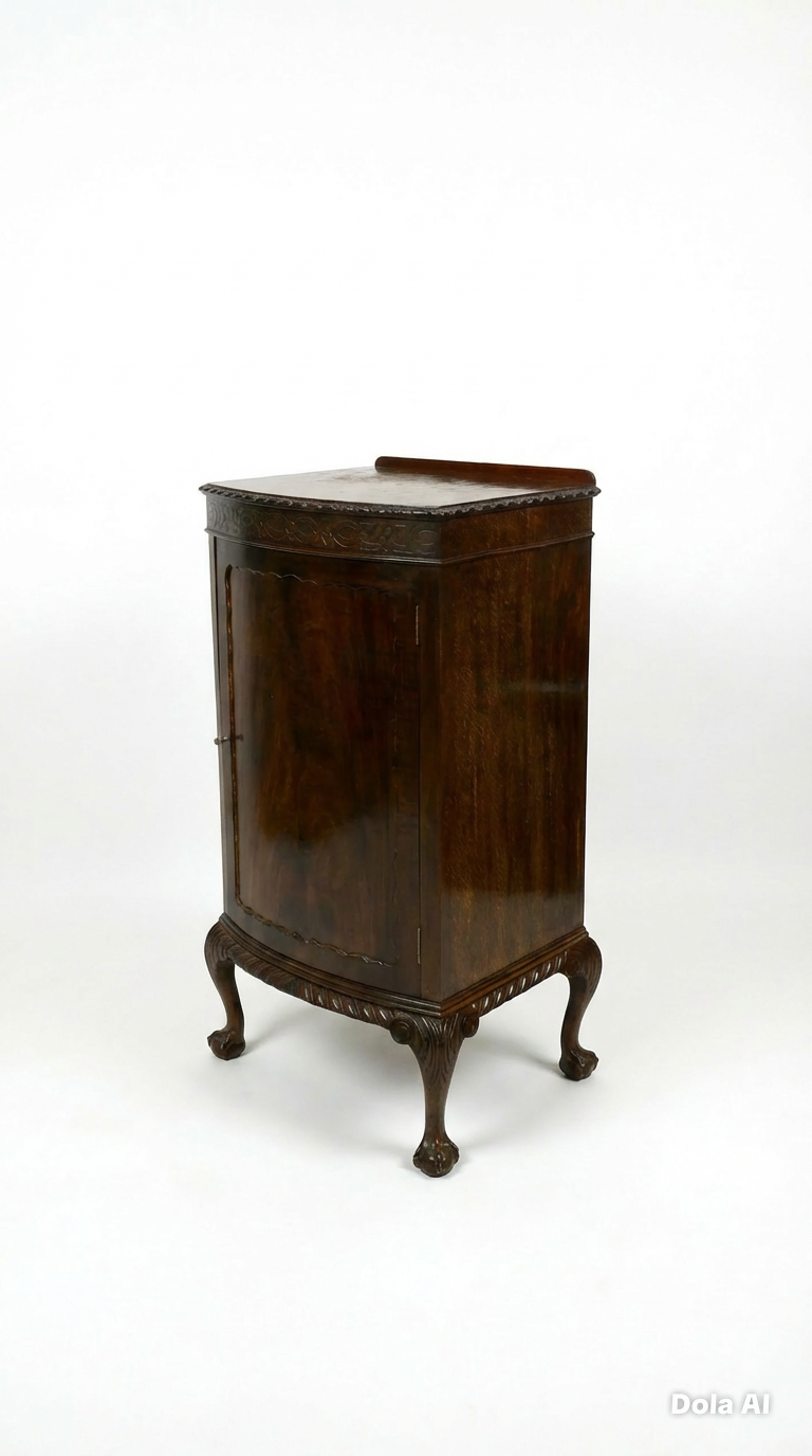 000541....Handsome Edwardian Mahogany Side Or Drinks Cabinet