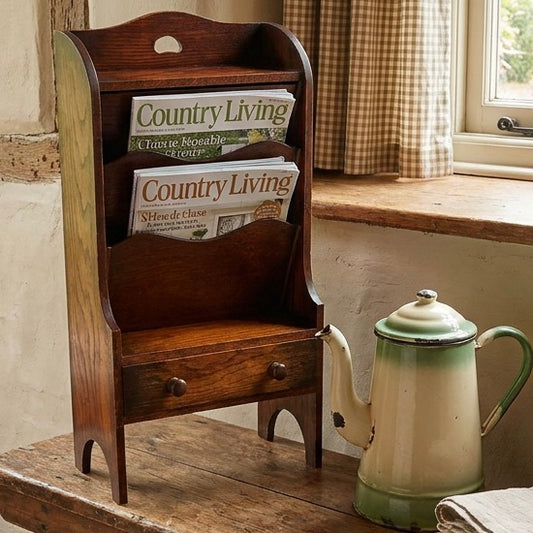 000522....Handsome Vintage Magazine Rack