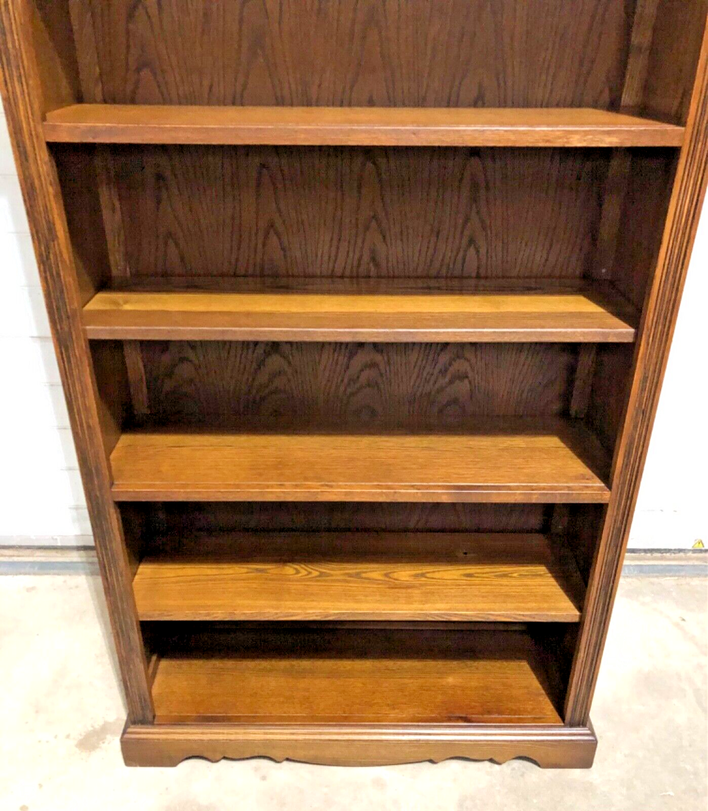 000854....Handsome Carved Oak Bookcase / Old Charm Bookcase ( sold )