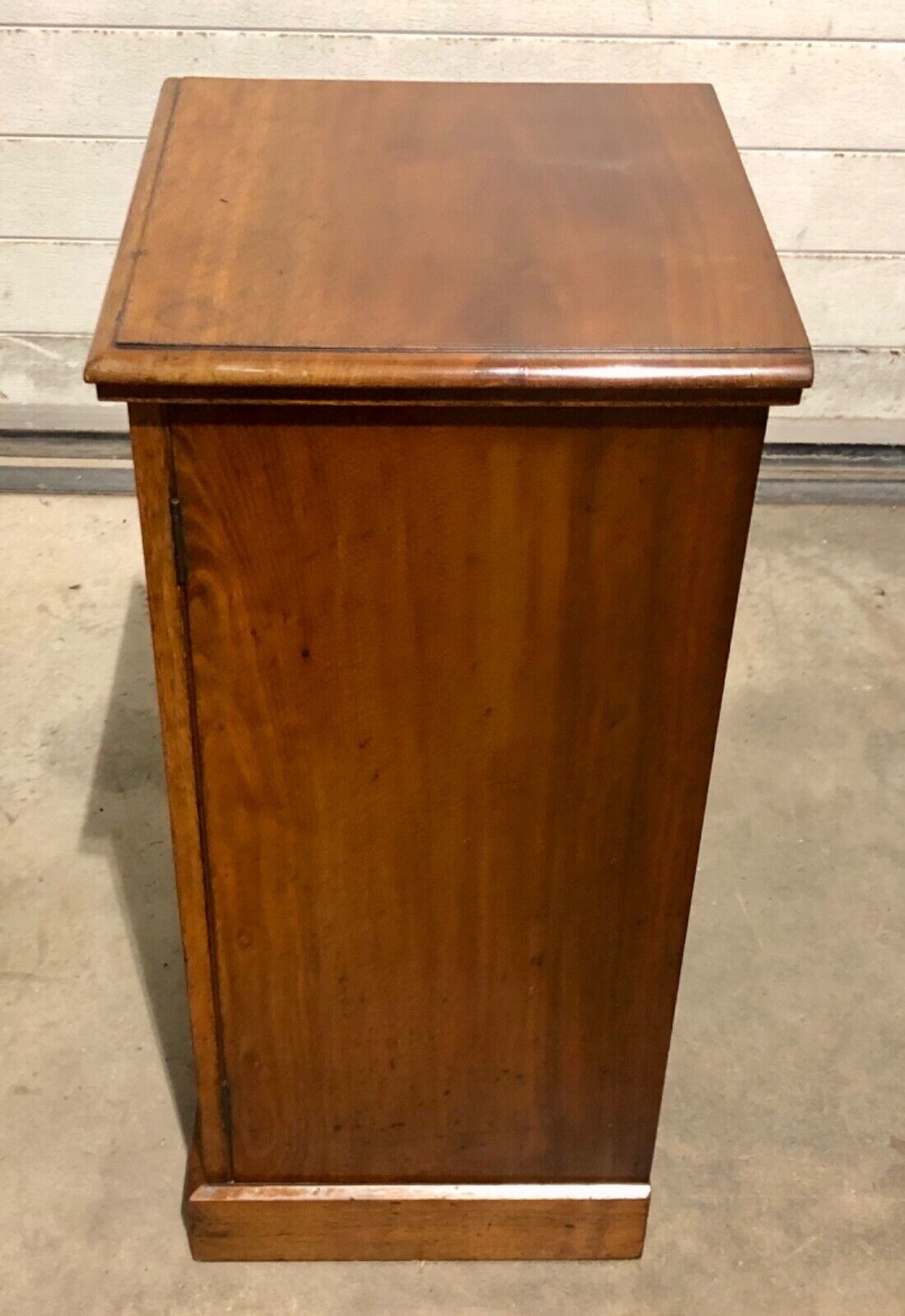 000792....Two Antique Solid Walnut Bedside Cabinets / Nightstands ( sold )