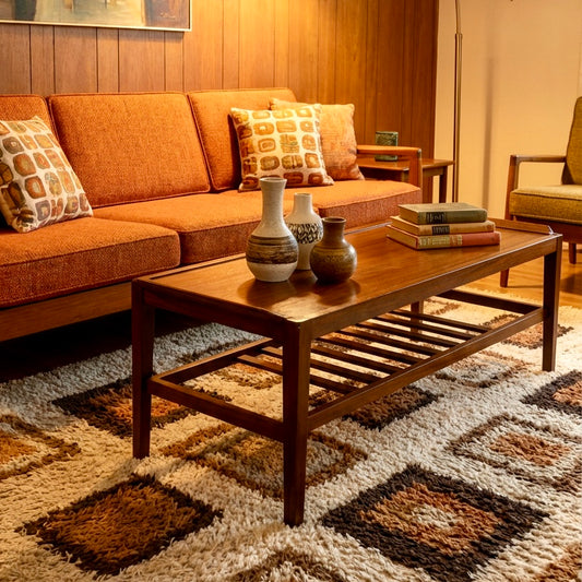 000526....Handsome Retro Teak Coffee Table