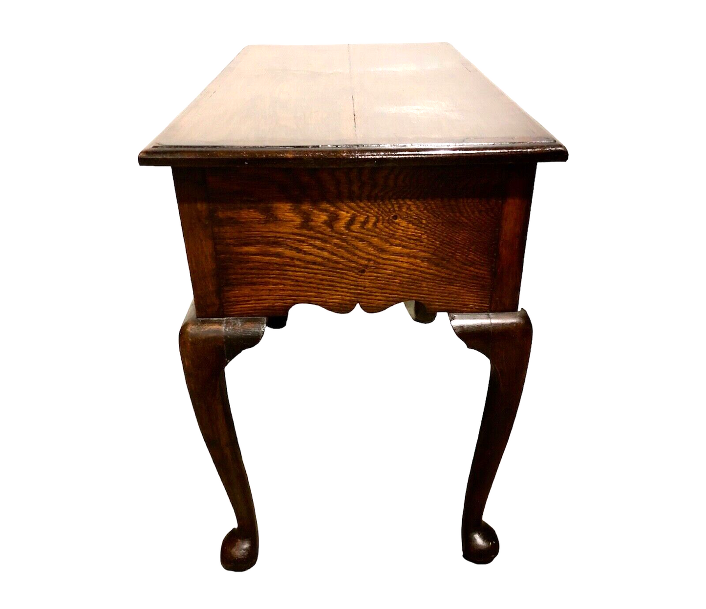 000796....Handsome Vintage Oak Lowboy Desk