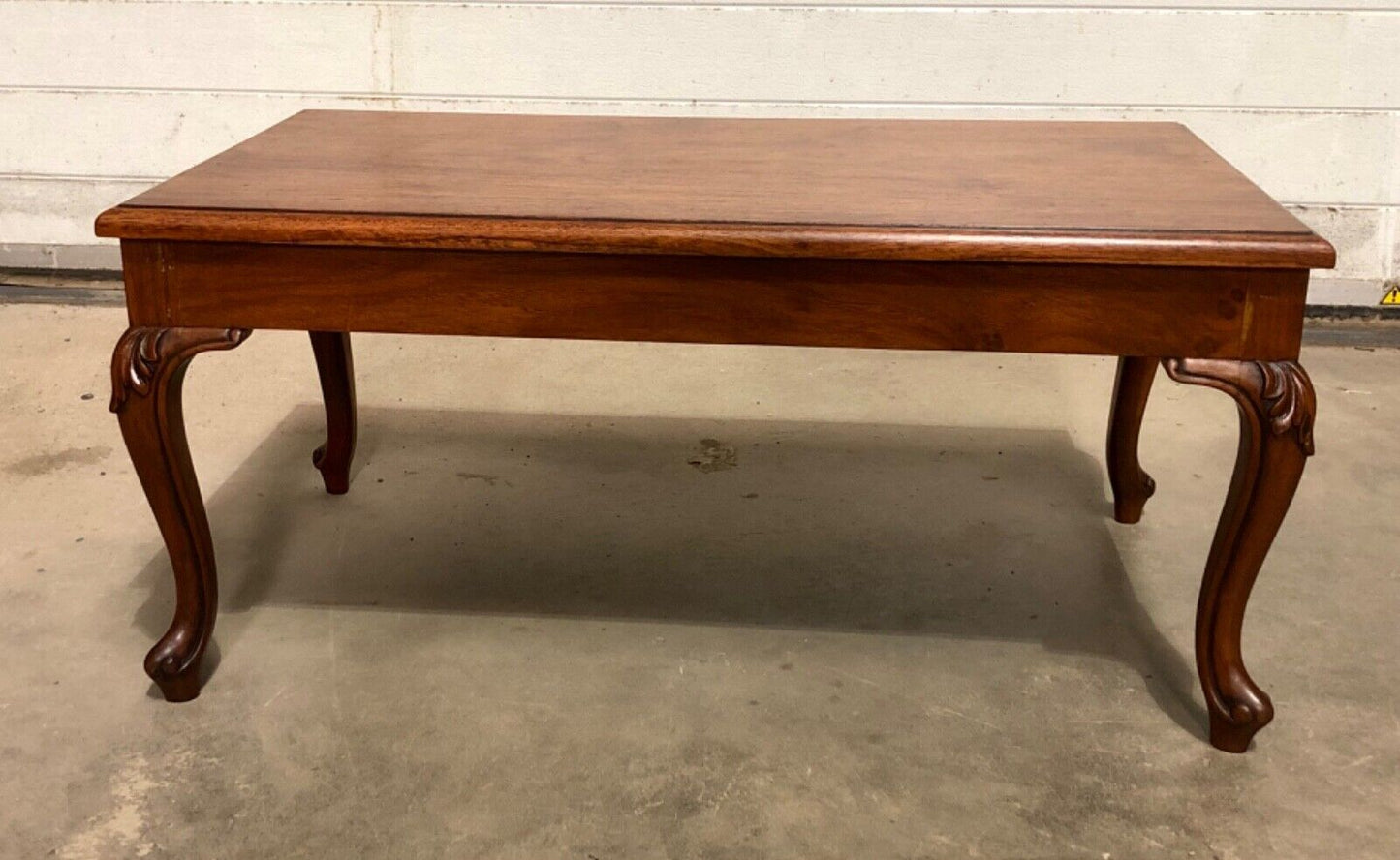 000848....Handsome Vintage Solid Mahogany Coffee Table ( sold )