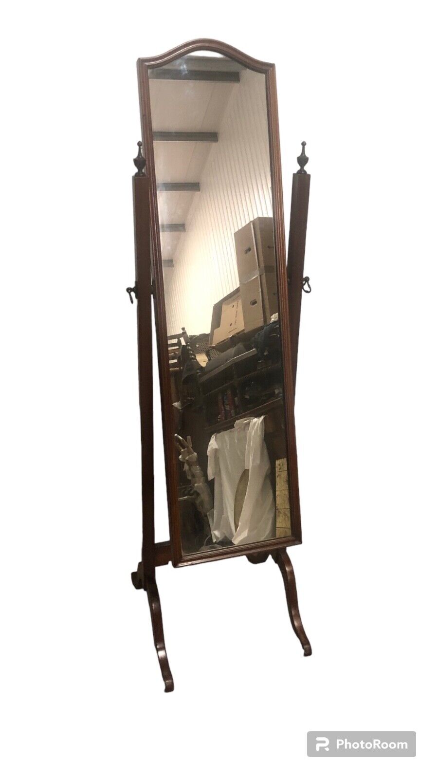 000813....Edwardian Mahogany Cheval Mirror ( sold )