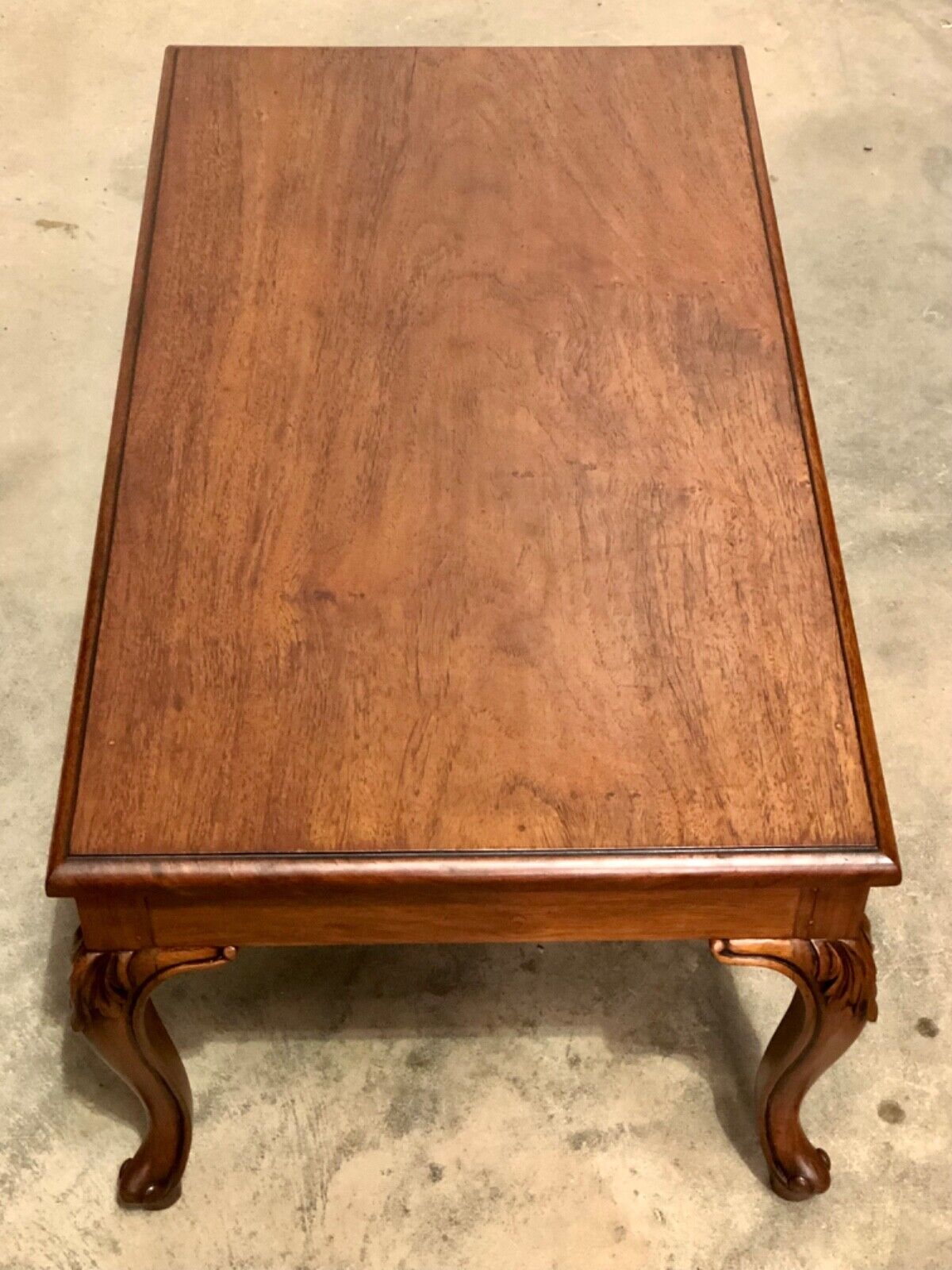 000848....Handsome Vintage Solid Mahogany Coffee Table ( sold )