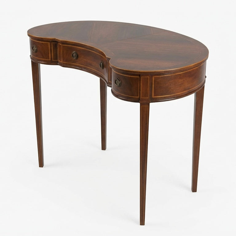 000546....Handsome Small Vintage Mahogany Table With Drawers ( sold )