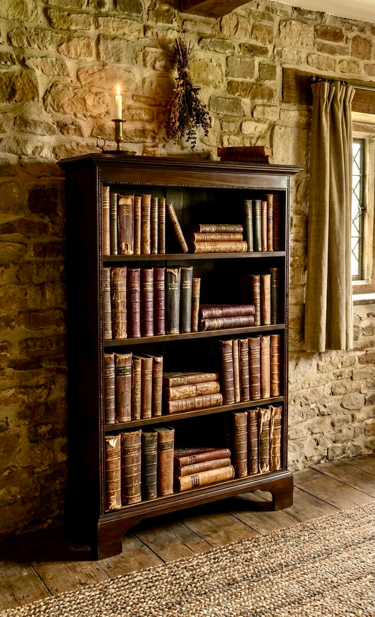 000539....Handsome Edwardian Mahogany Bookcase