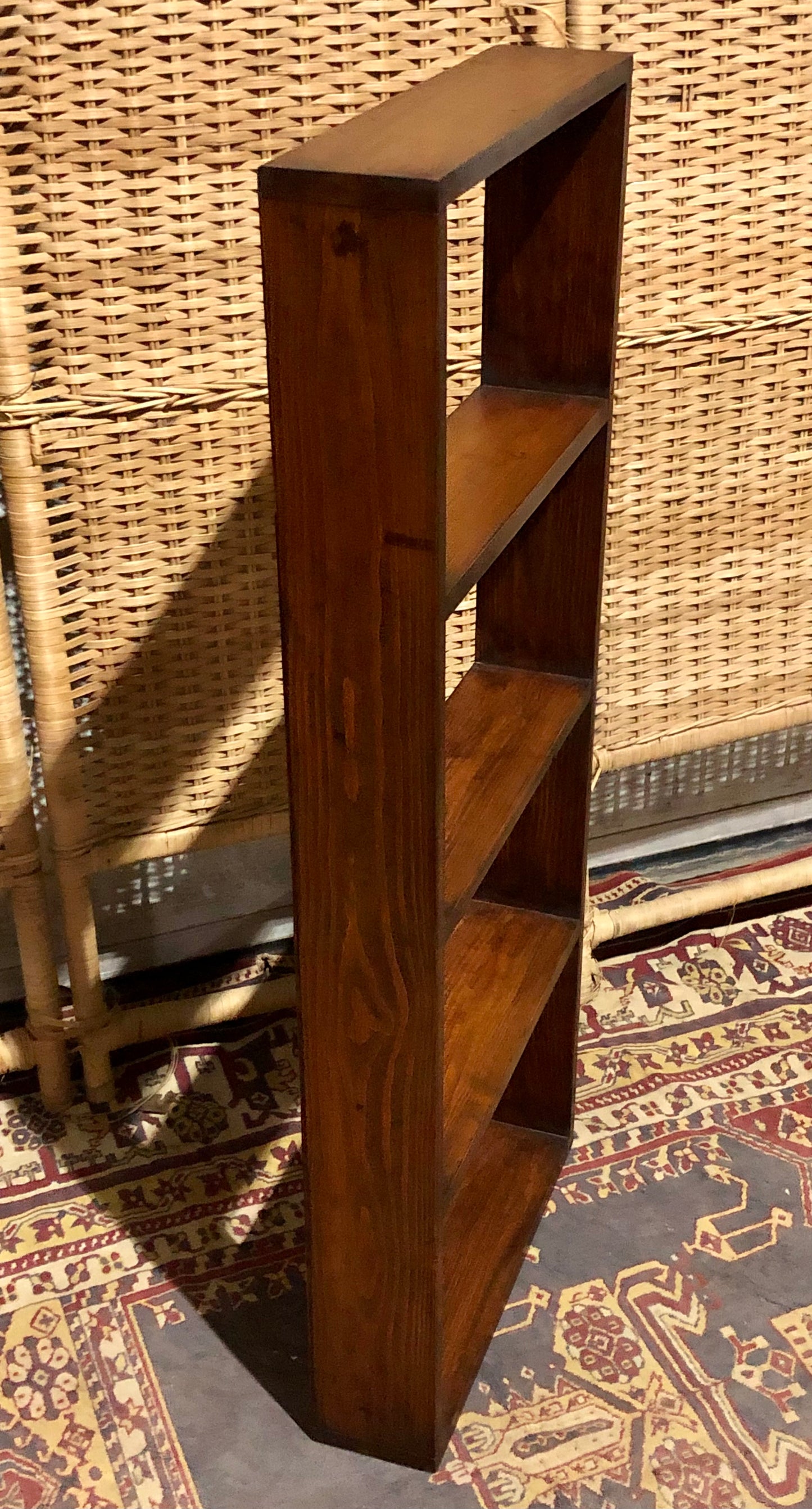 000563....Handsome Pair Of Vintage Pine Shelves Or Spice Racks