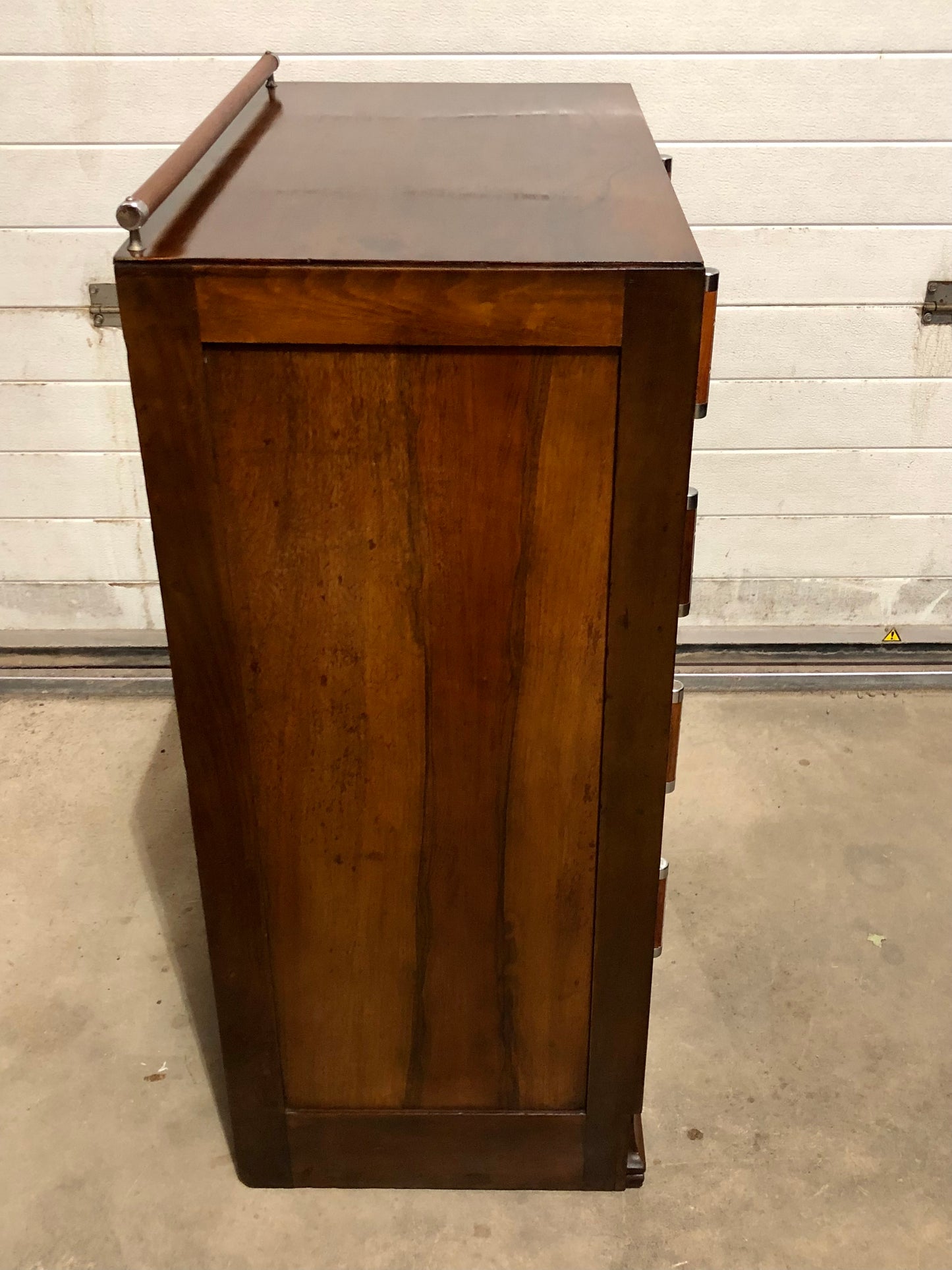 000728....Handsome Art Deco Walnut Chest Of Drawers ( sold )