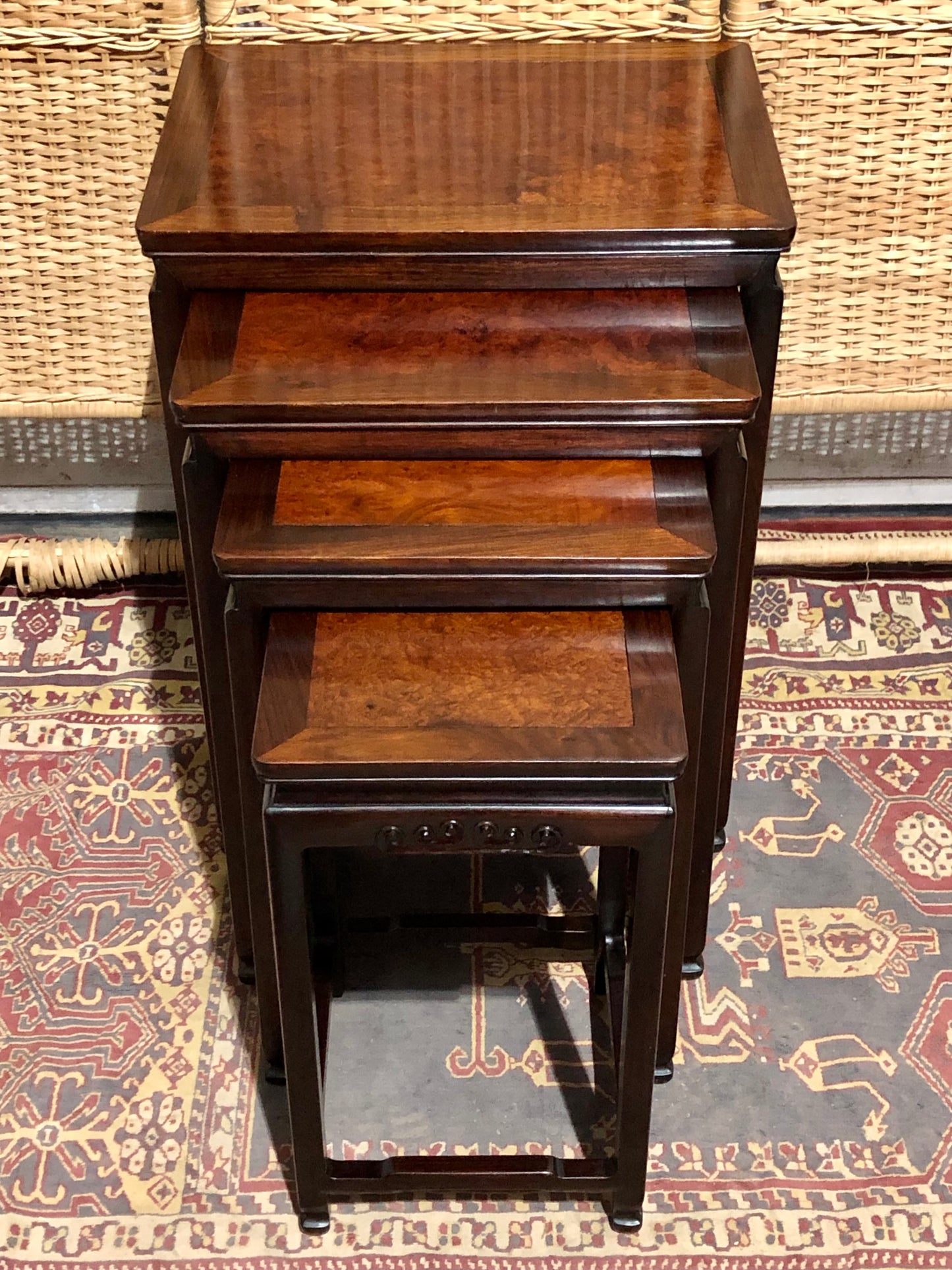 000564....Handsome Nest Of Oriental Tables