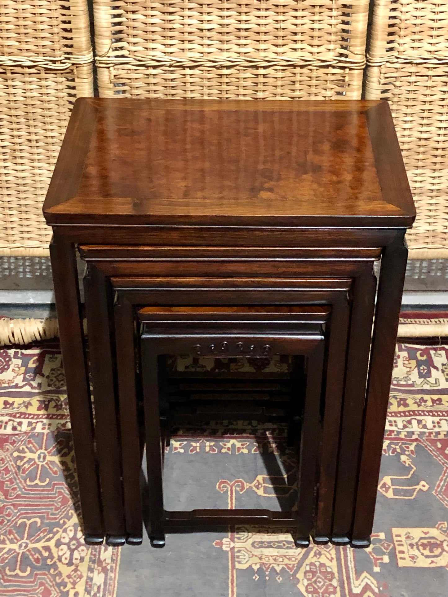 000564....Handsome Nest Of Oriental Tables