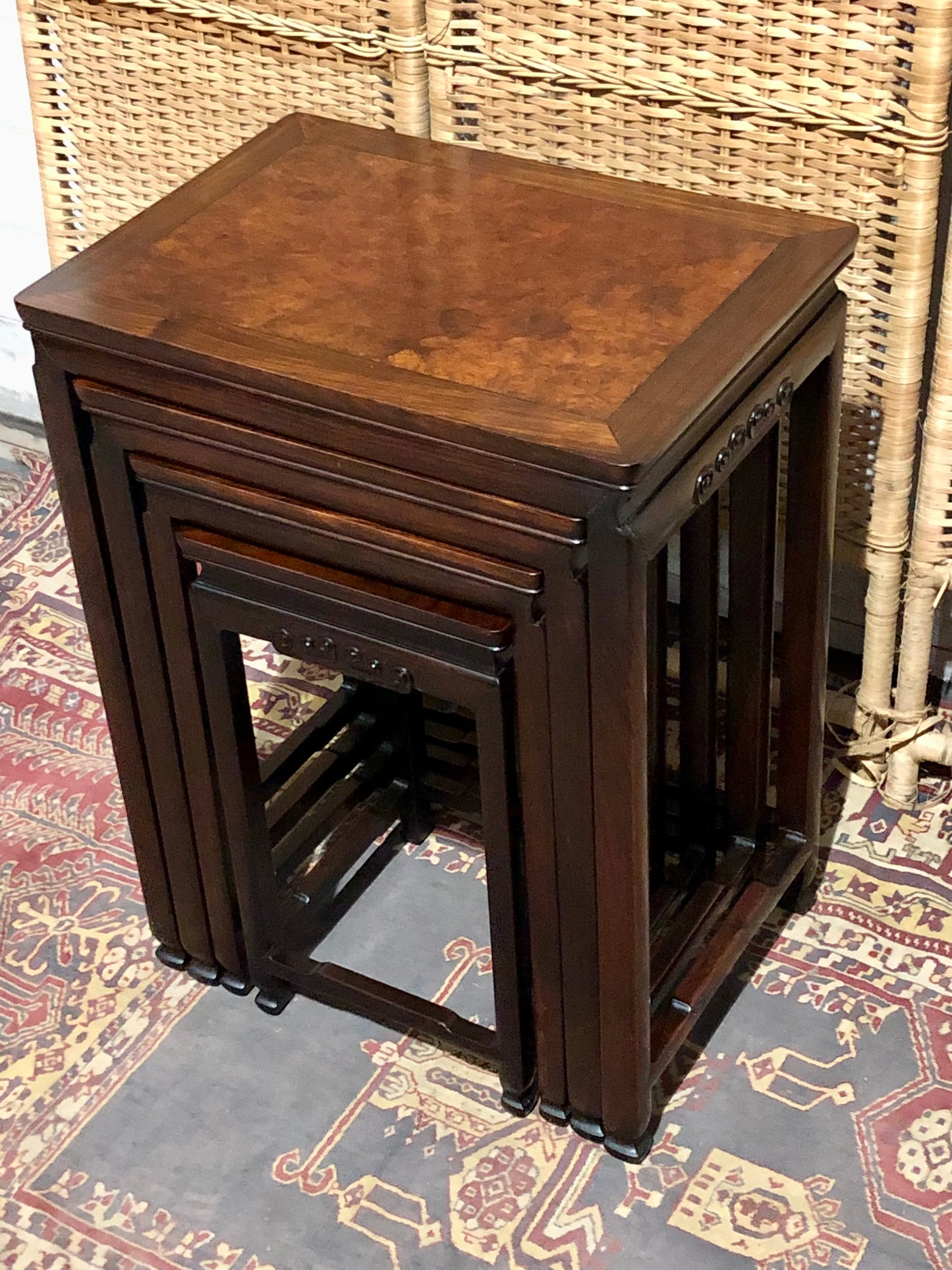 000564....Handsome Nest Of Oriental Tables