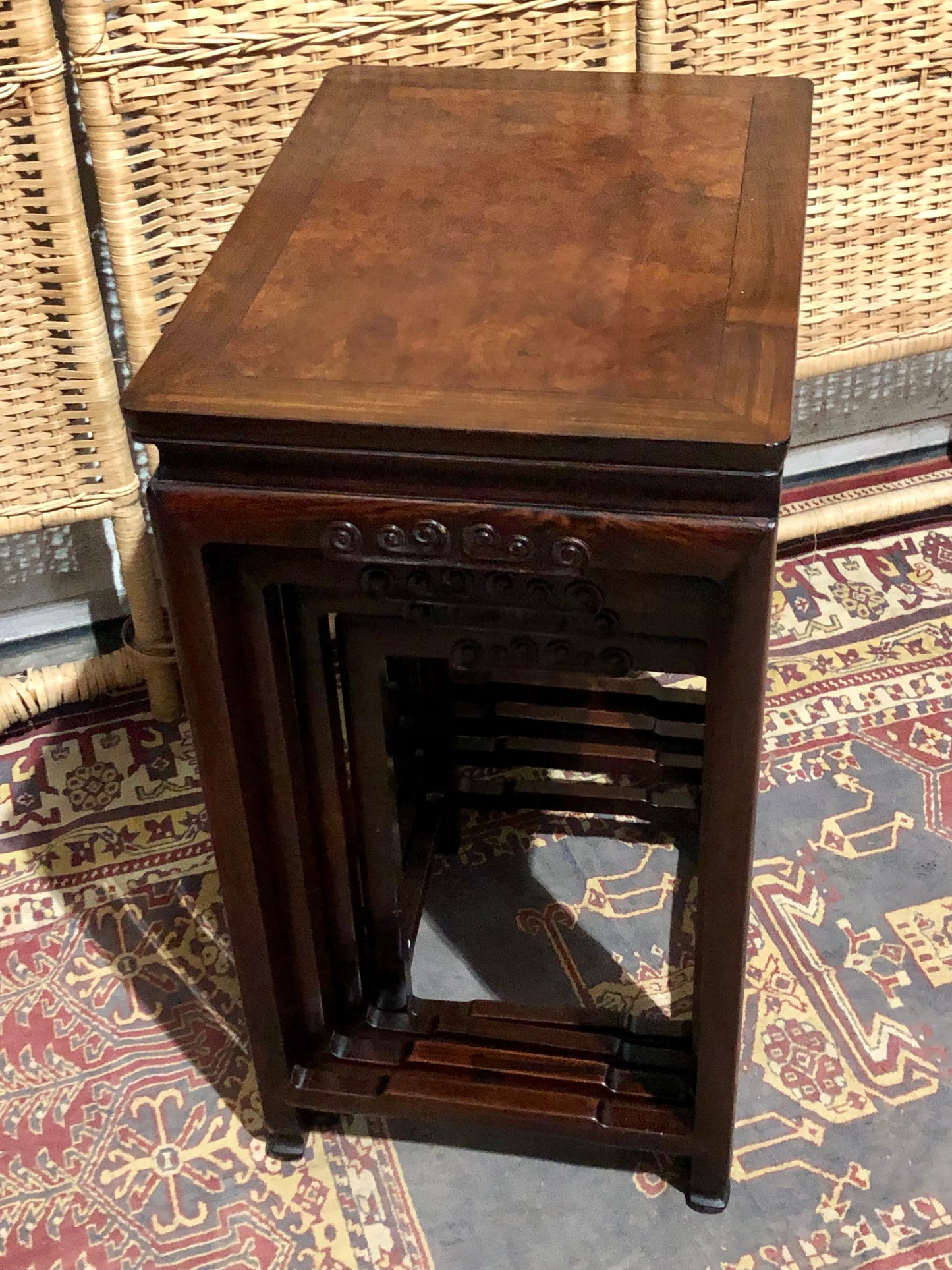 000564....Handsome Nest Of Oriental Tables