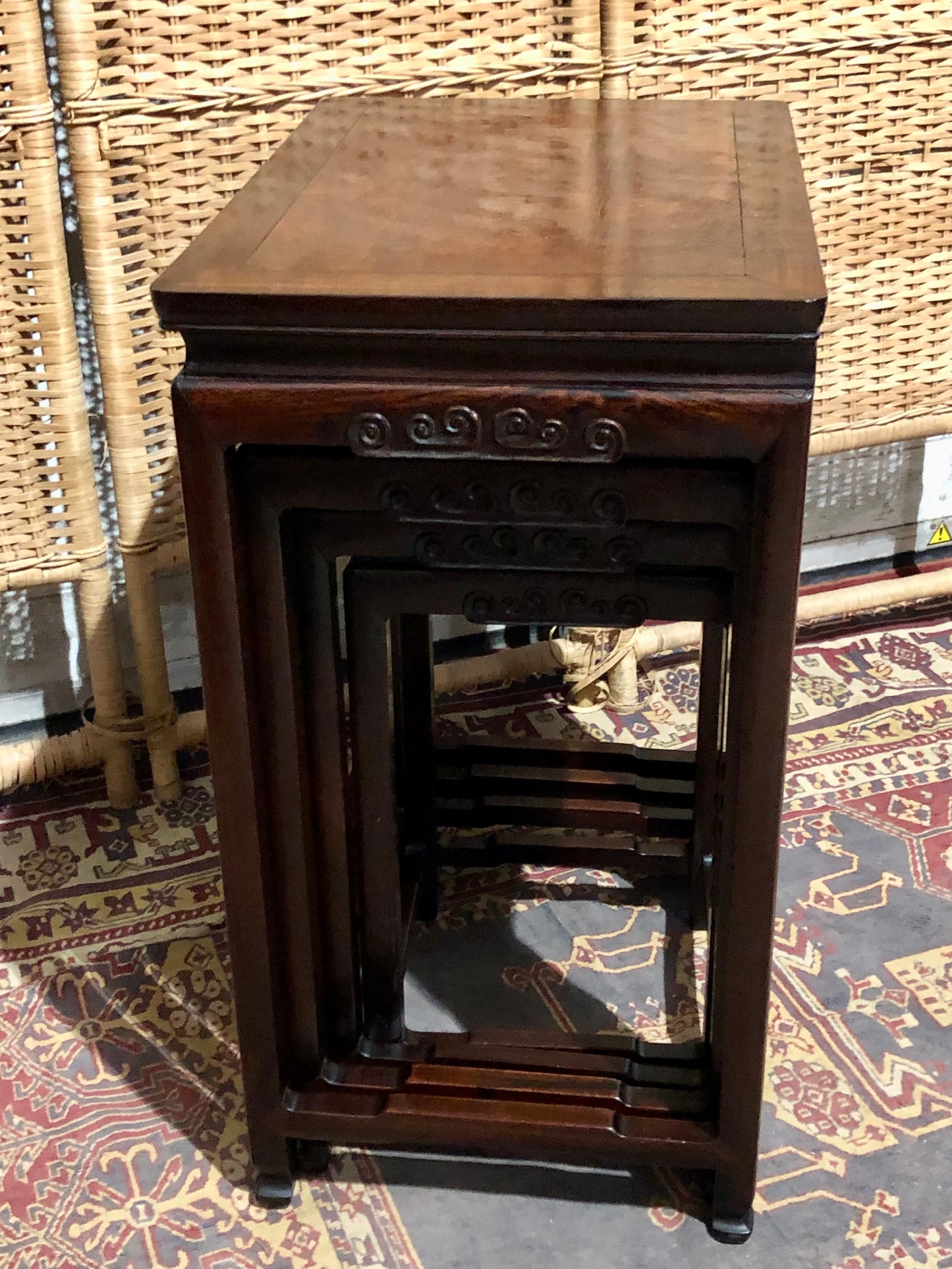 000564....Handsome Nest Of Oriental Tables