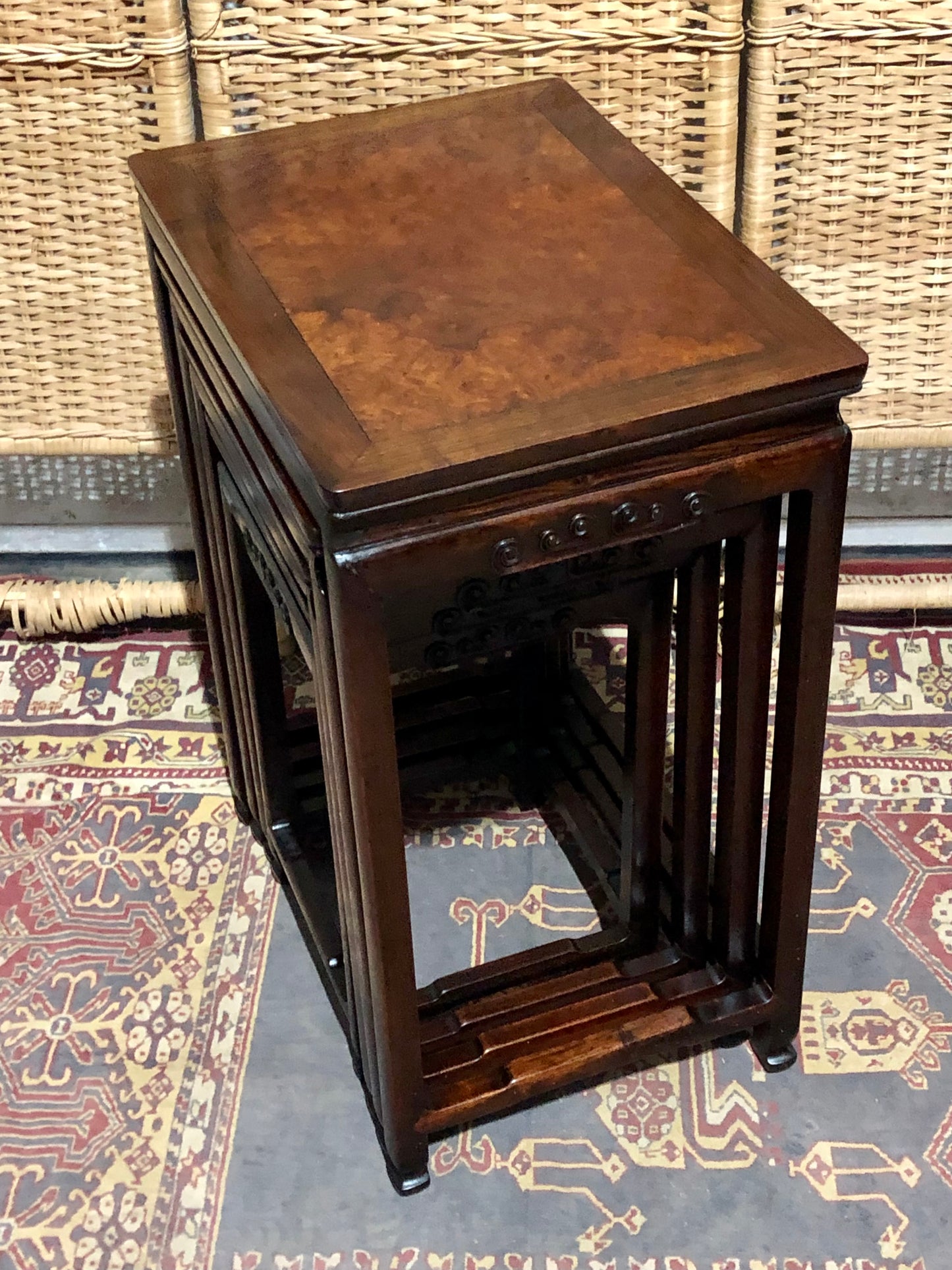 000564....Handsome Nest Of Oriental Tables