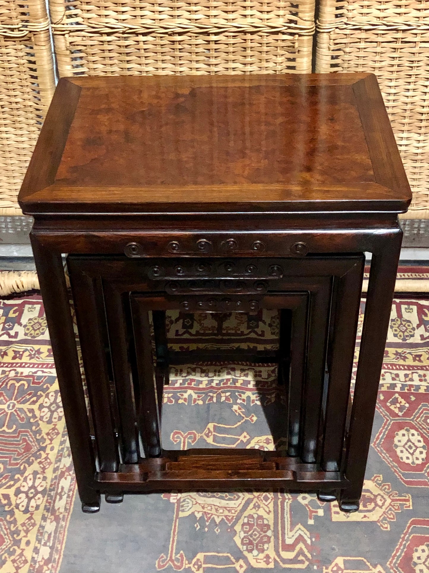 000564....Handsome Nest Of Oriental Tables