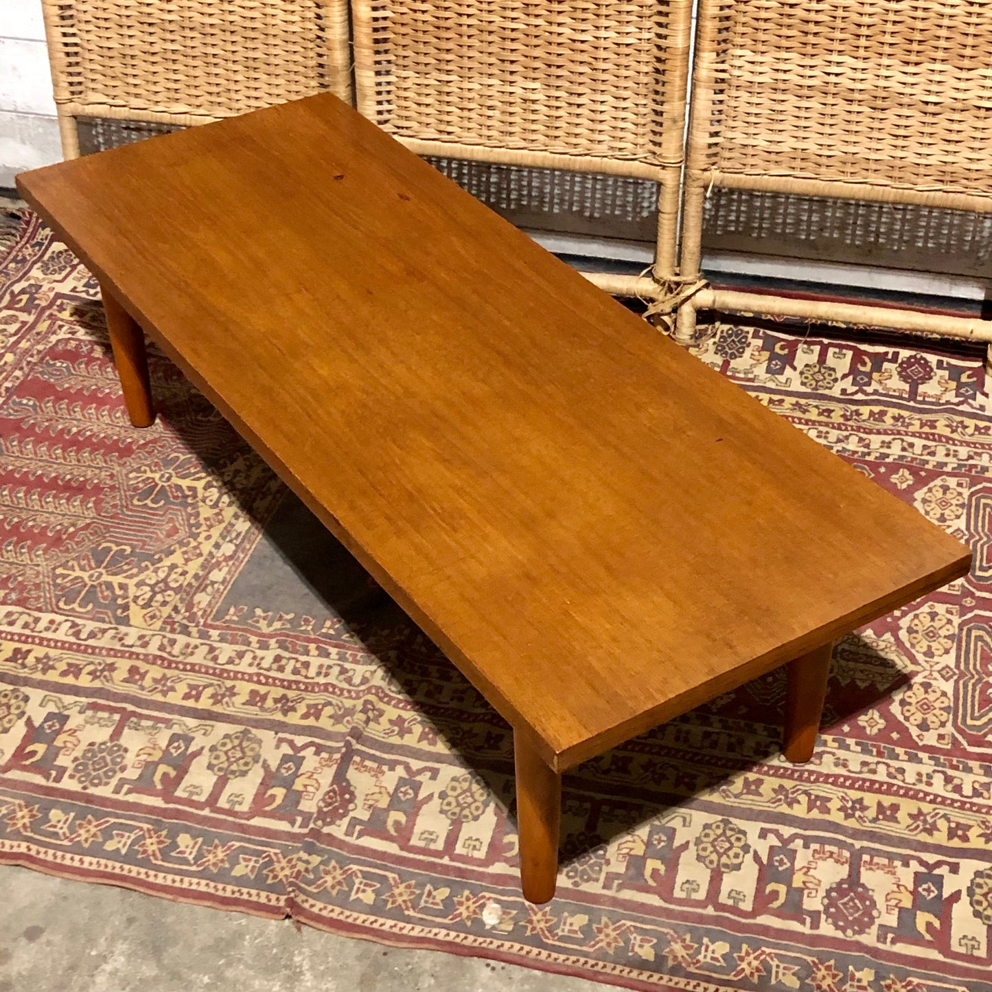 000559....Handsome Large Retro Teak Coffee Table