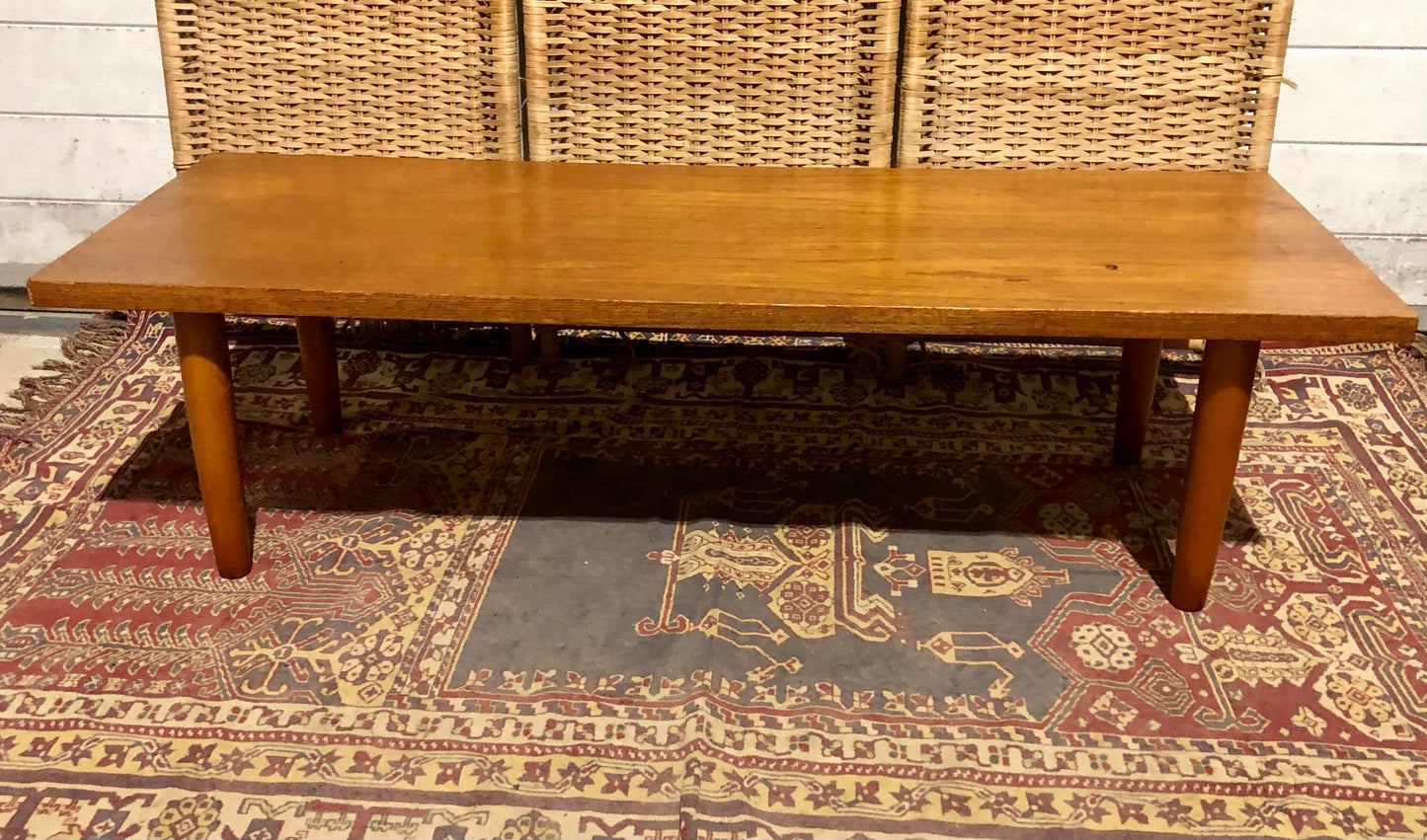 000559....Handsome Large Retro Teak Coffee Table