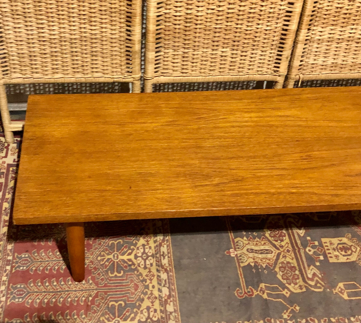 000559....Handsome Large Retro Teak Coffee Table