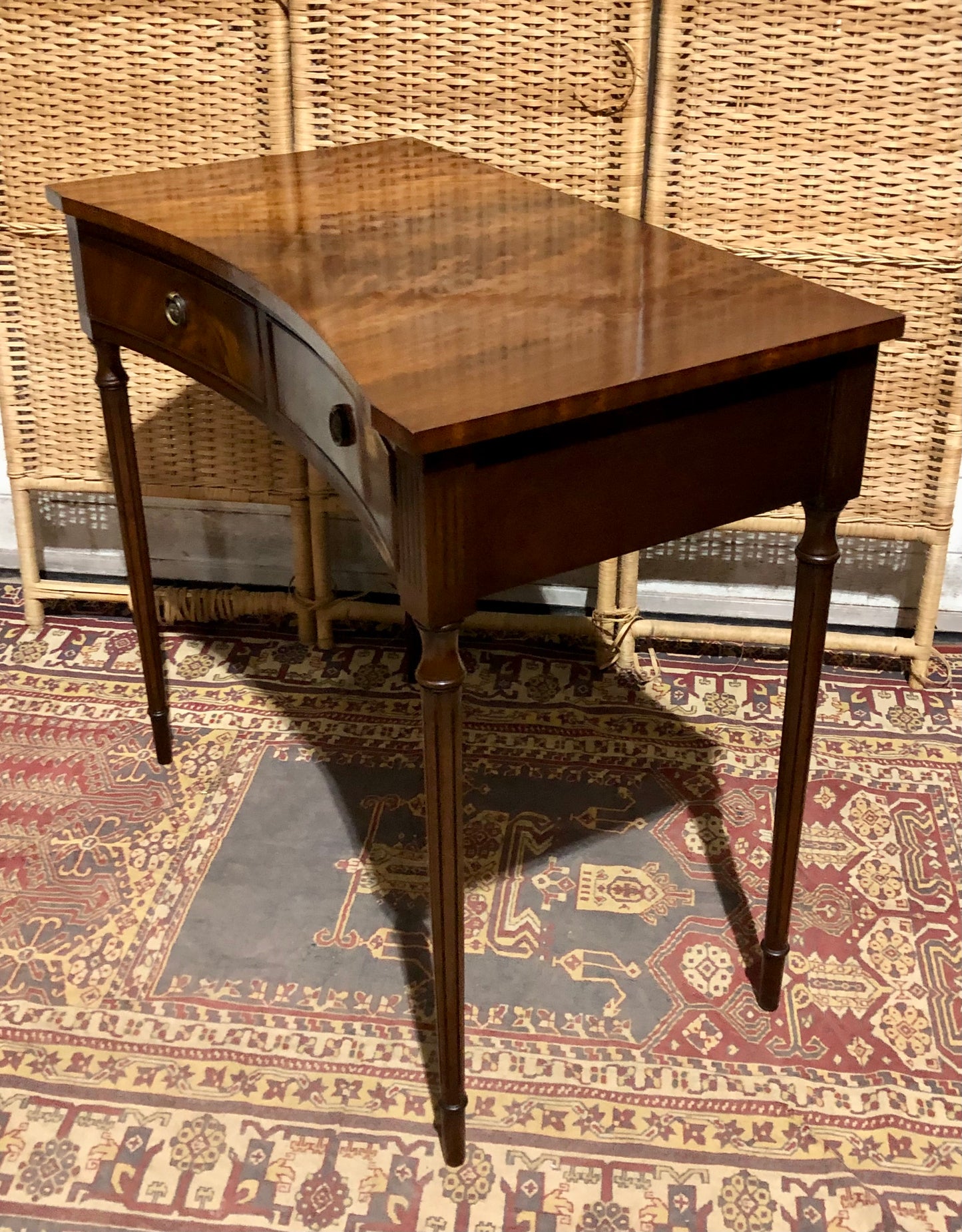 000562....Handsome Vintage Mahogany Side Or Hall Table By Reprodux ( sold )