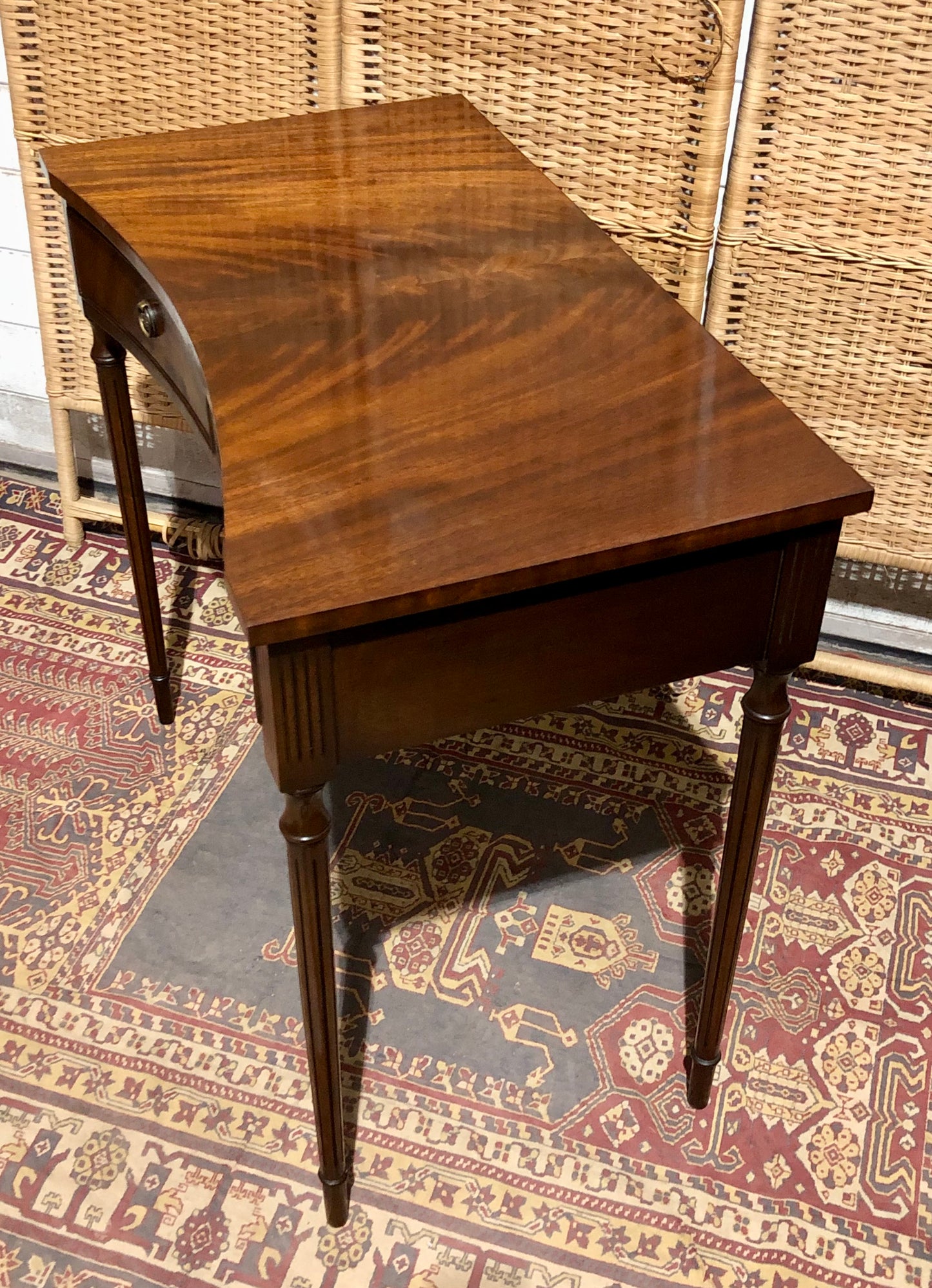 000562....Handsome Vintage Mahogany Side Or Hall Table By Reprodux ( sold )