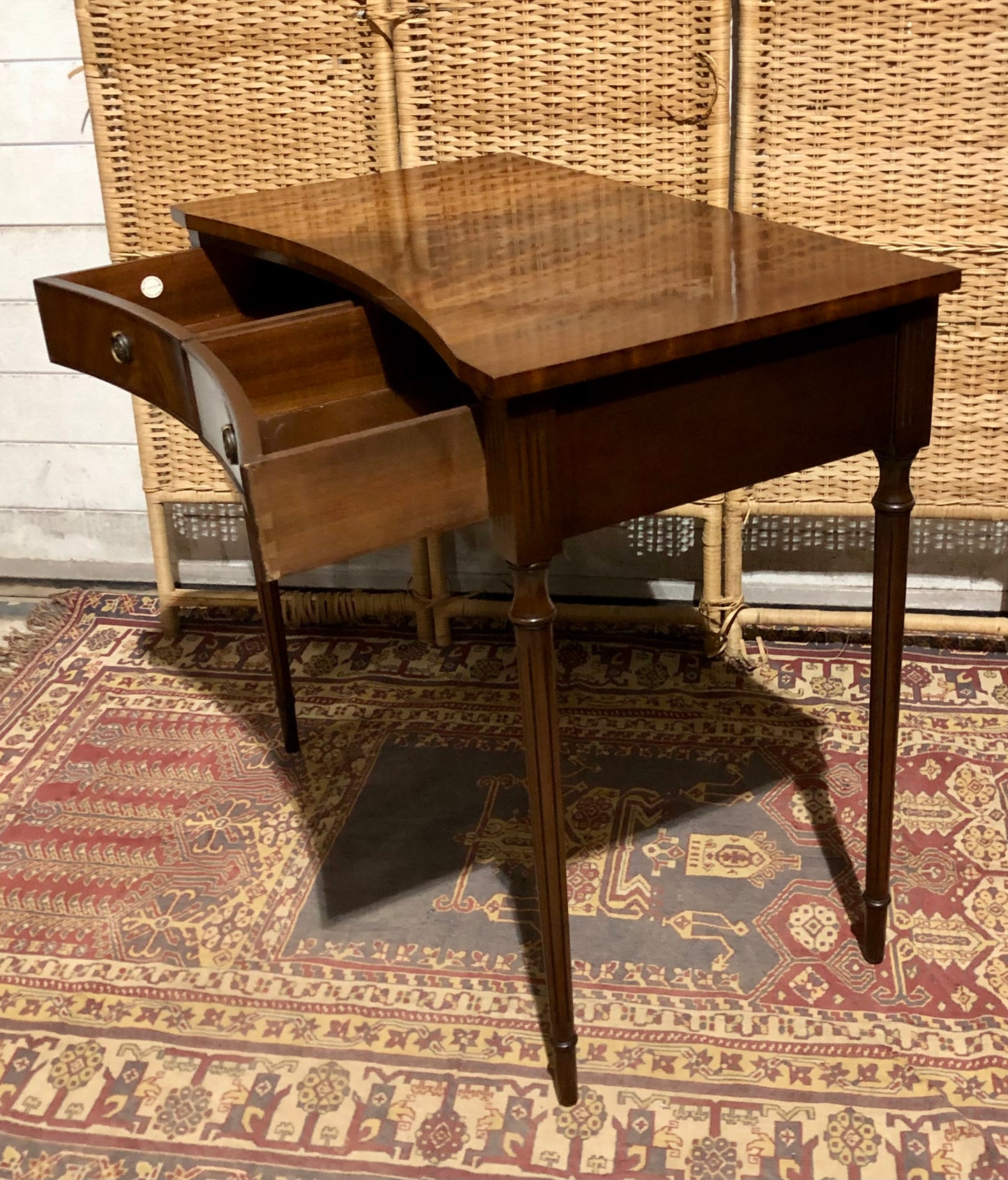 000562....Handsome Vintage Mahogany Side Or Hall Table By Reprodux ( sold )