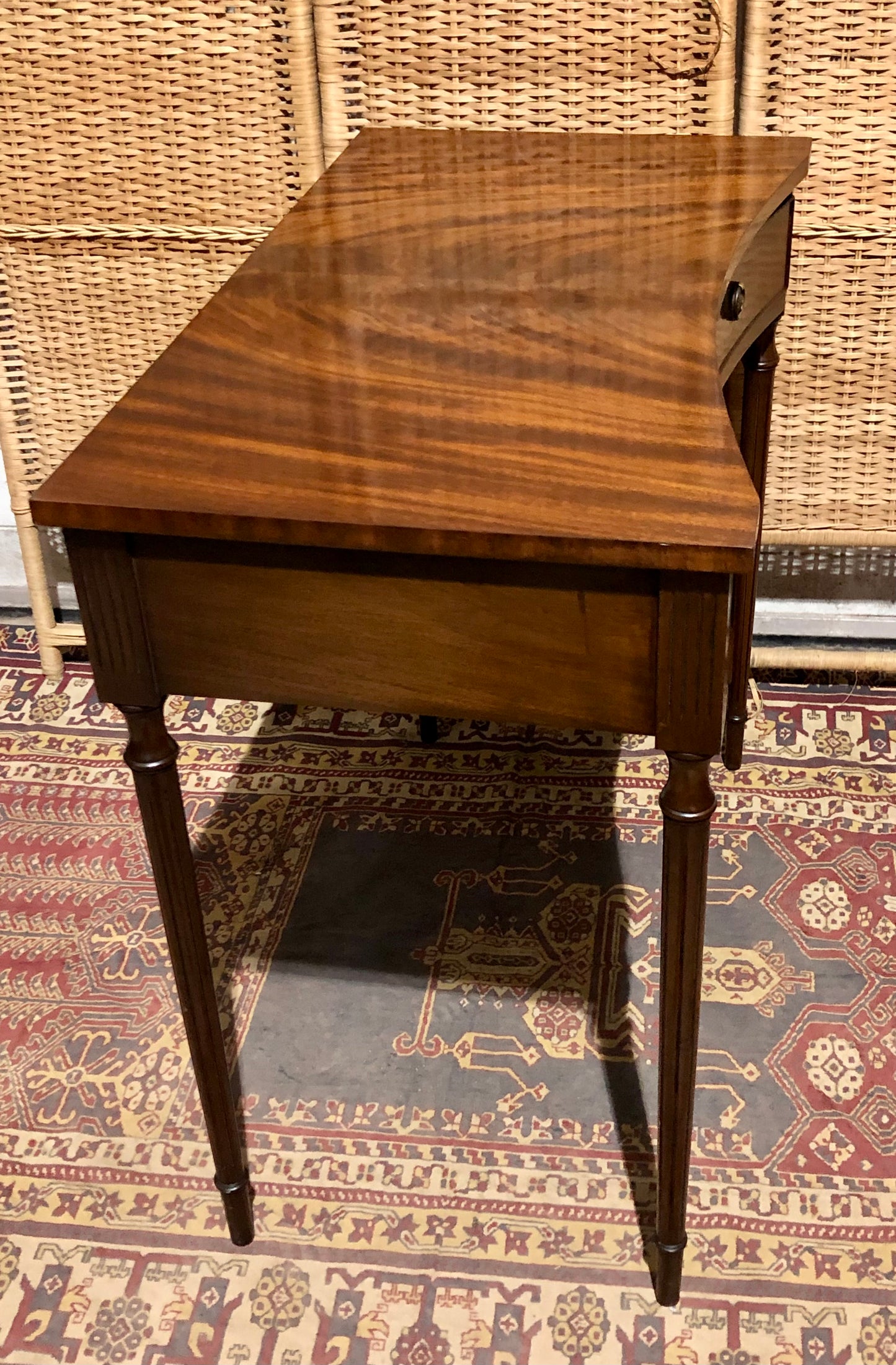 000562....Handsome Vintage Mahogany Side Or Hall Table By Reprodux ( sold )