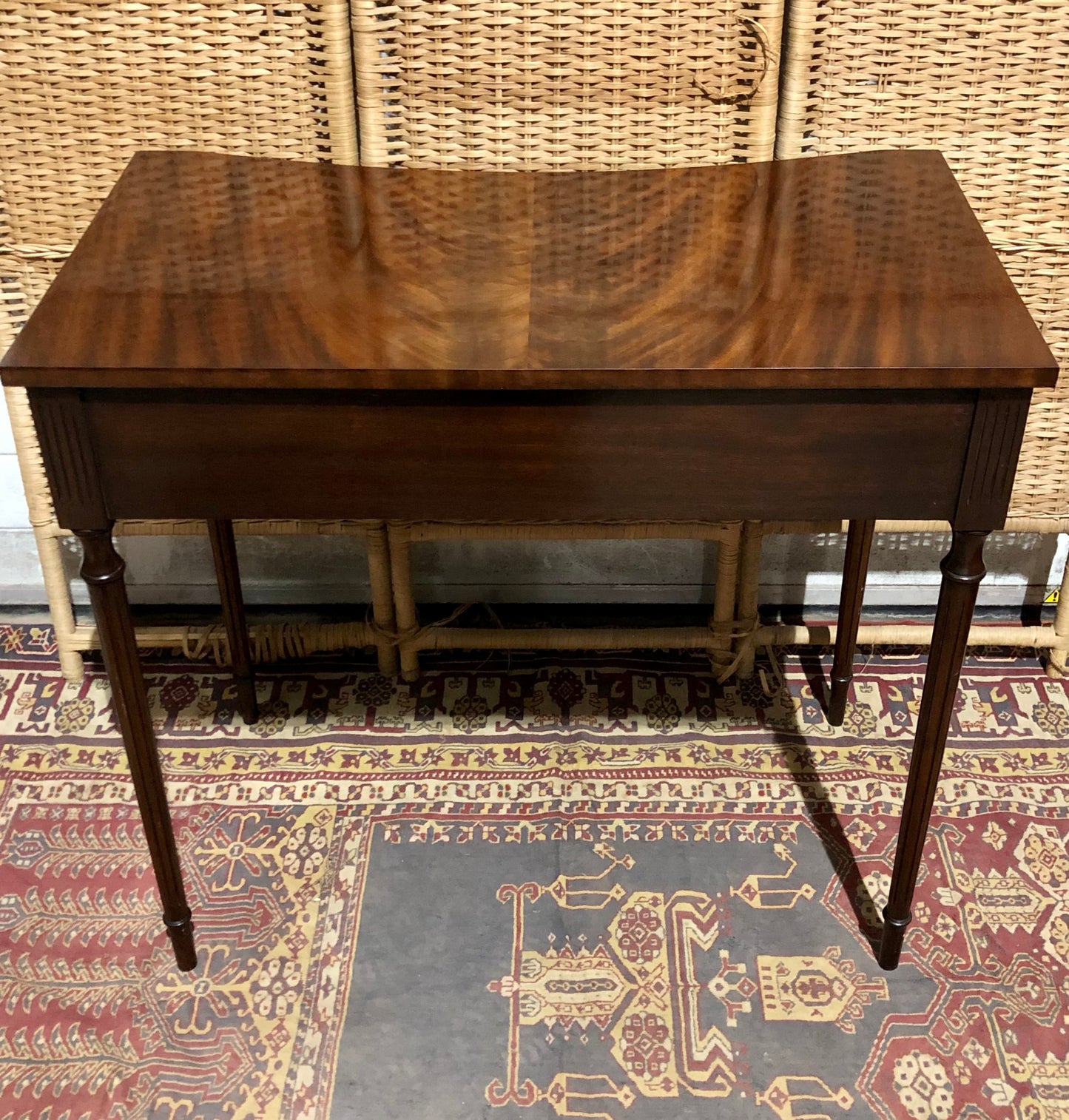000562....Handsome Vintage Mahogany Side Or Hall Table By Reprodux ( sold )