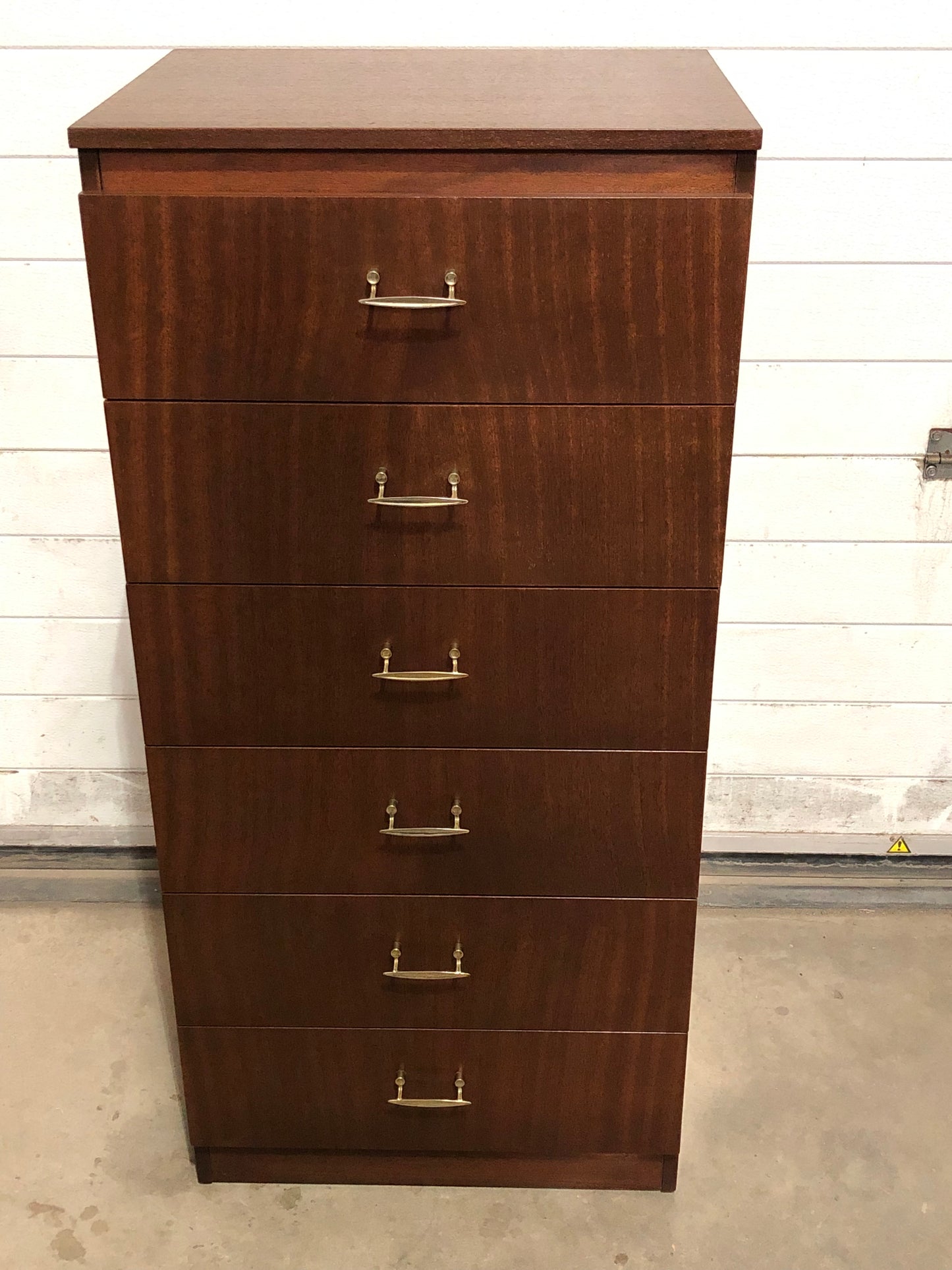 000718....Mid Century Retro Tallboy Chest / Tallboy Chest Of Drawers By Remploy