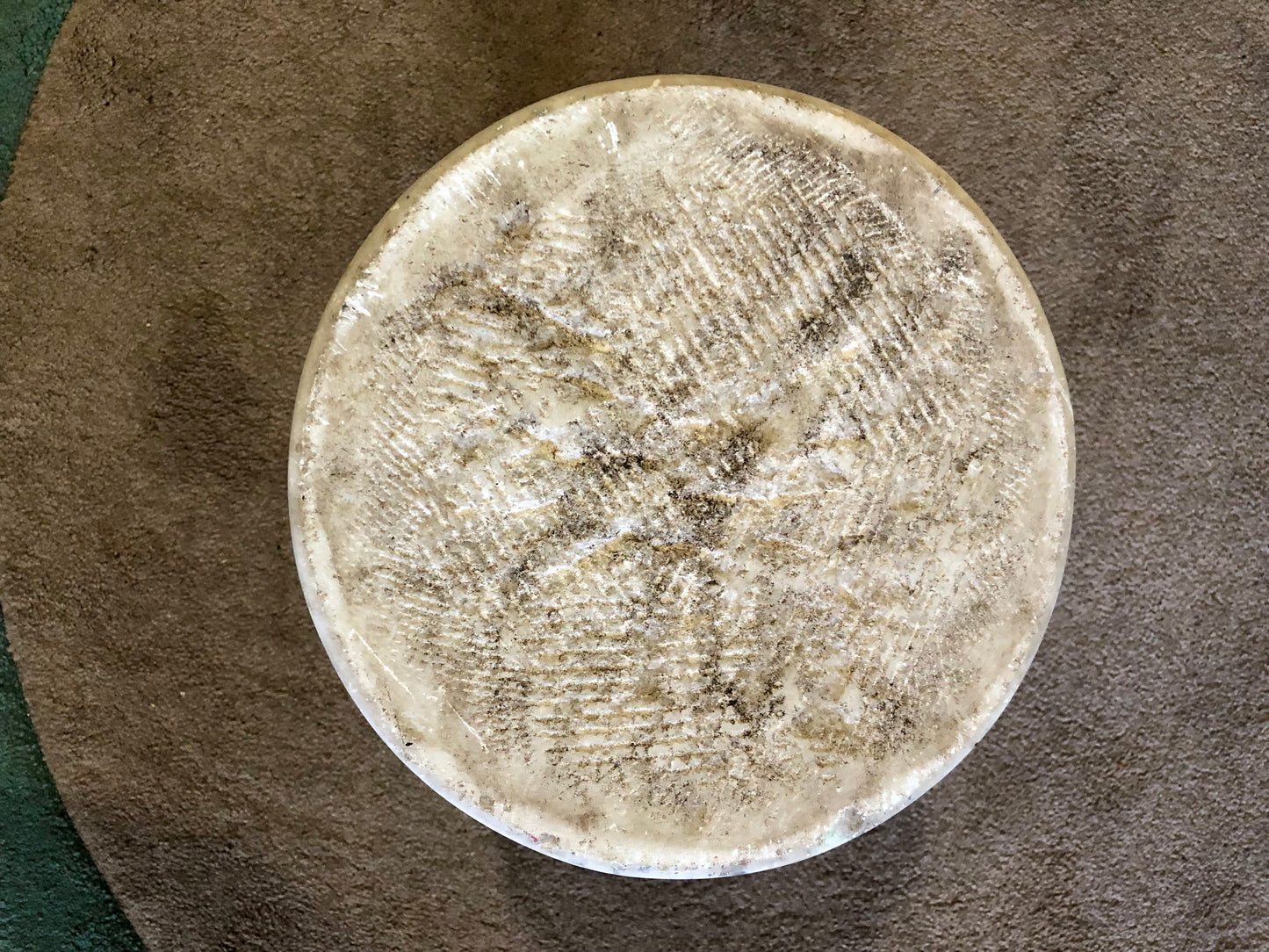 000554....Handsome Antique Off White Marble Pedestal