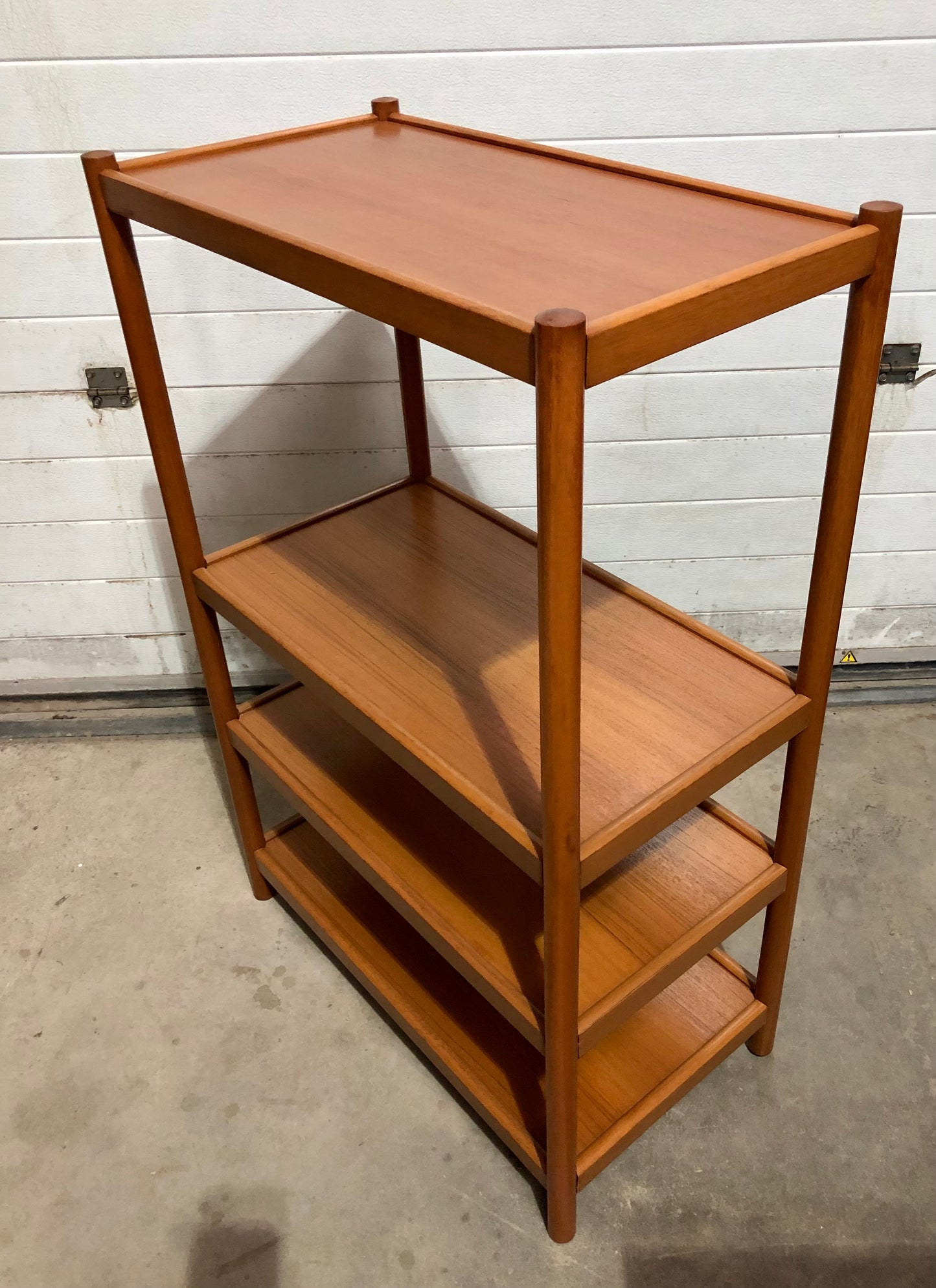 000716....Retro Style Teak Shelving Unit