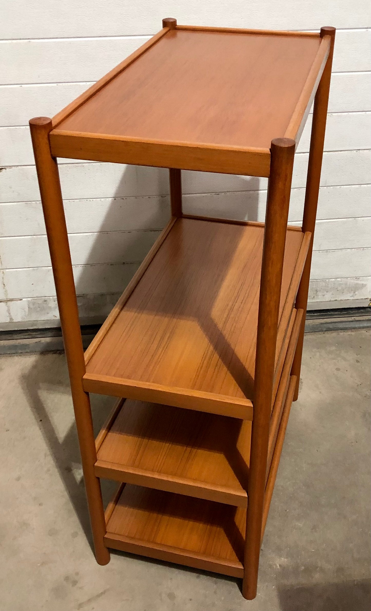 000716....Retro Style Teak Shelving Unit