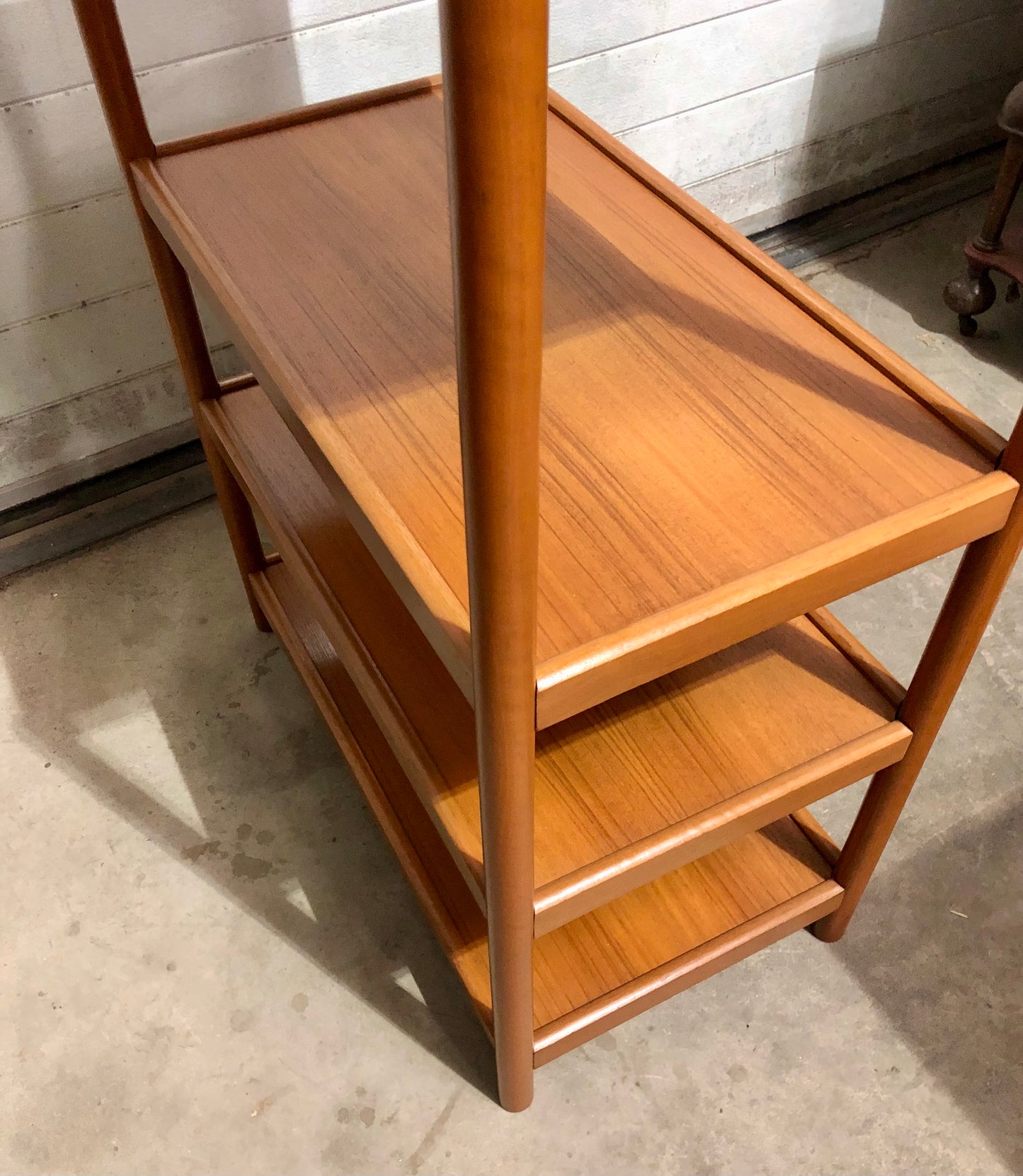 000716....Retro Style Teak Shelving Unit