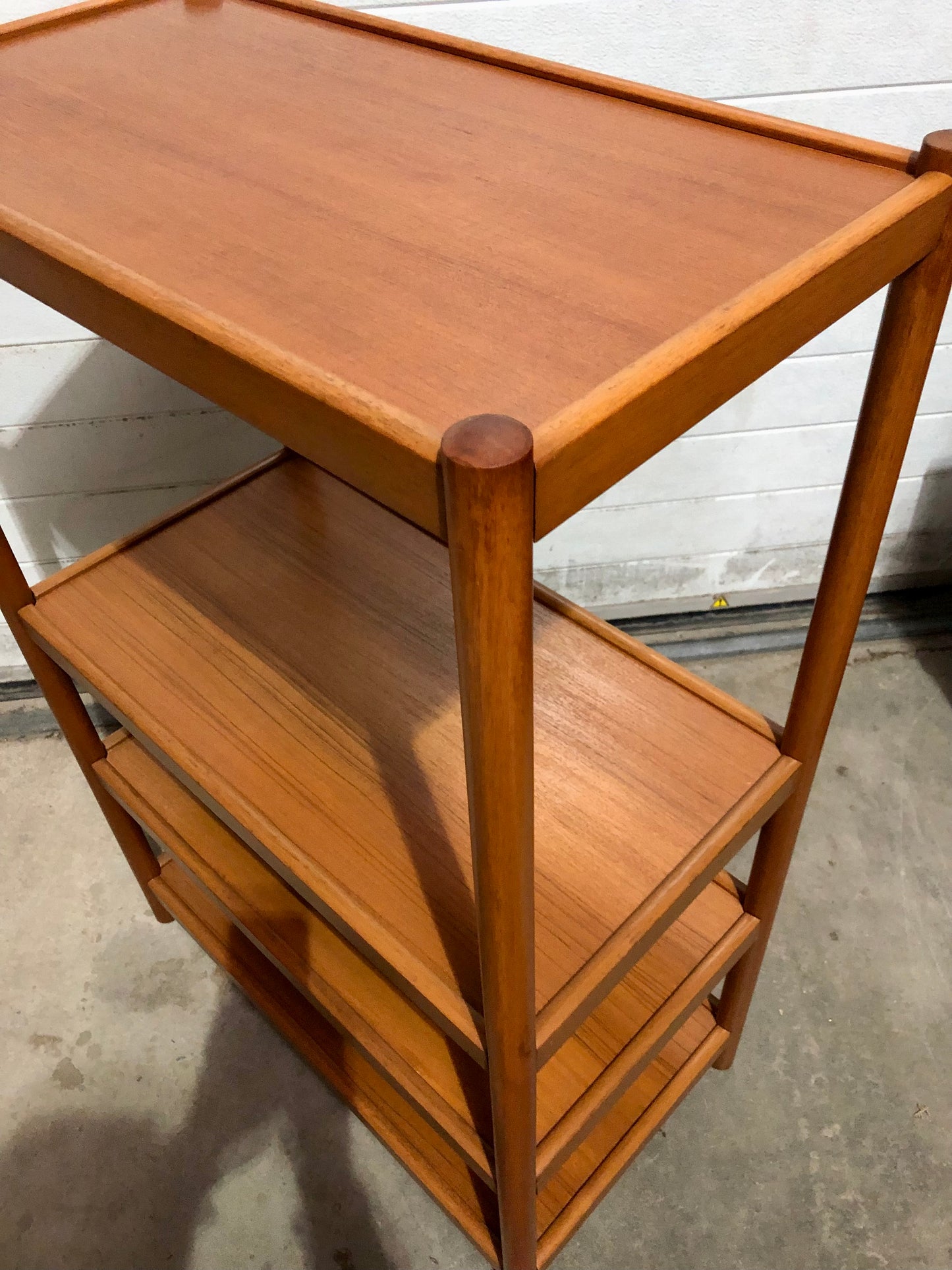 000716....Retro Style Teak Shelving Unit