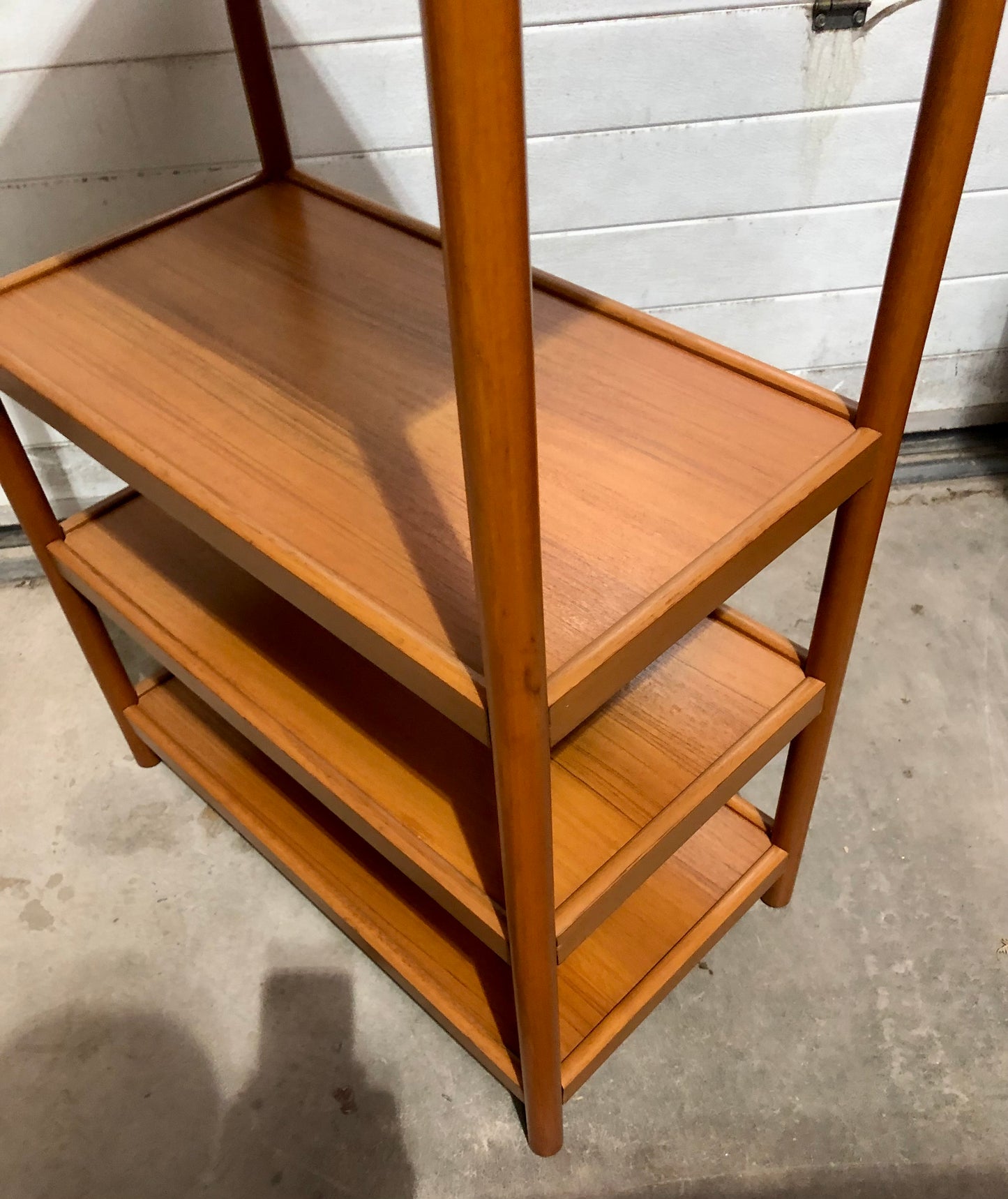 000716....Retro Style Teak Shelving Unit