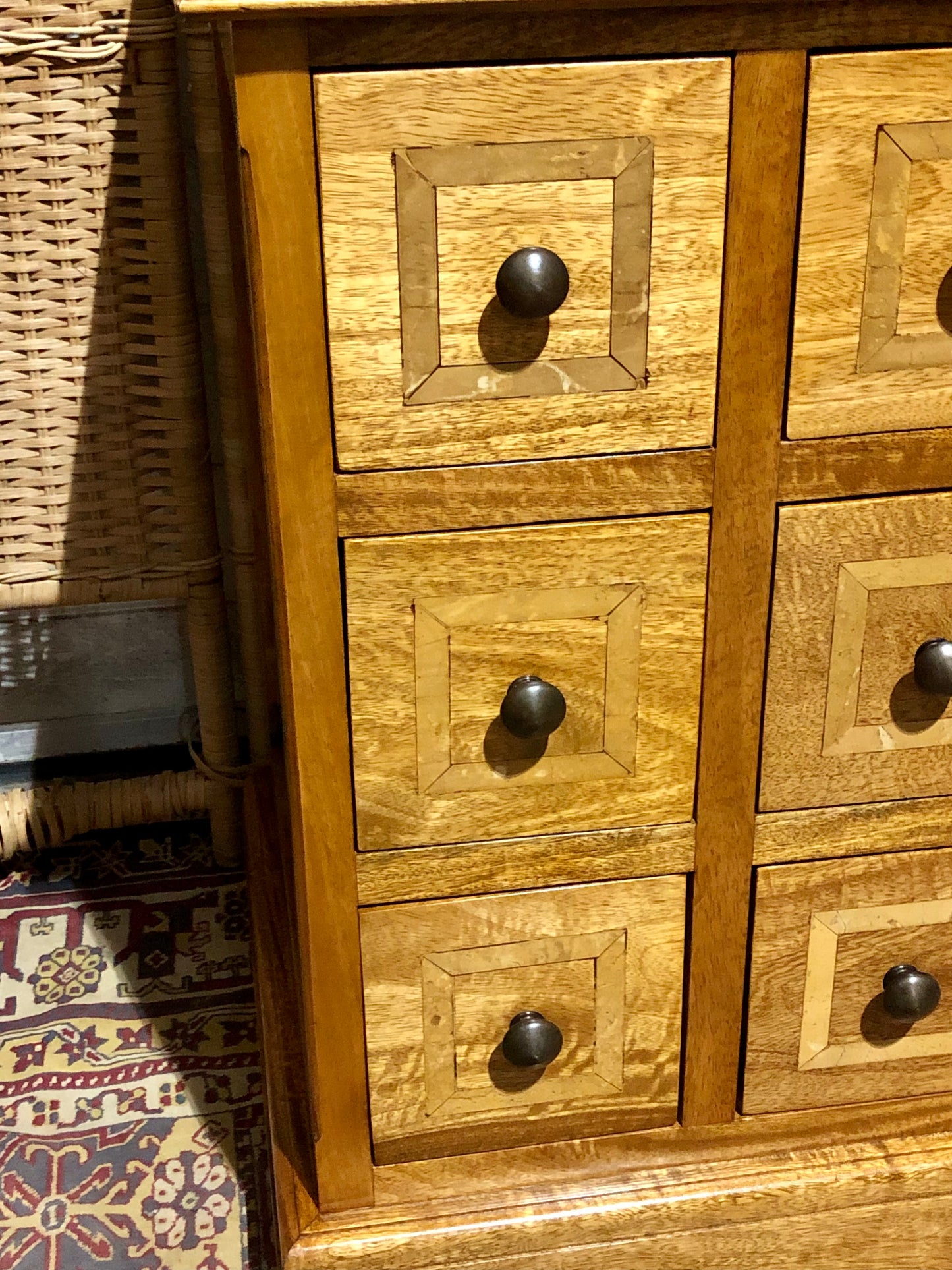 000552....Handsome Pair Of Vintage Six Drawer Chests ( sold )