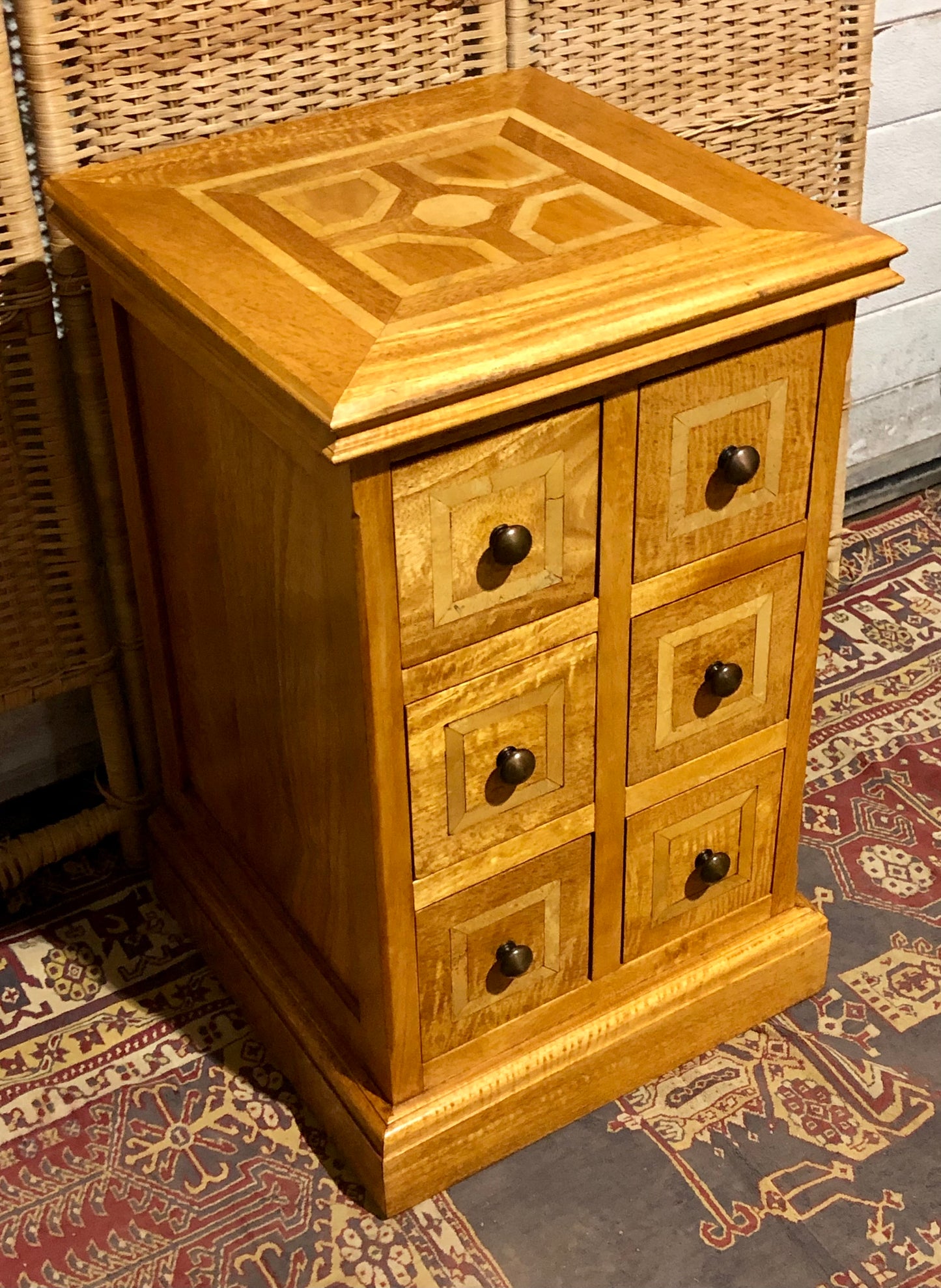 000552....Handsome Pair Of Vintage Six Drawer Chests ( sold )