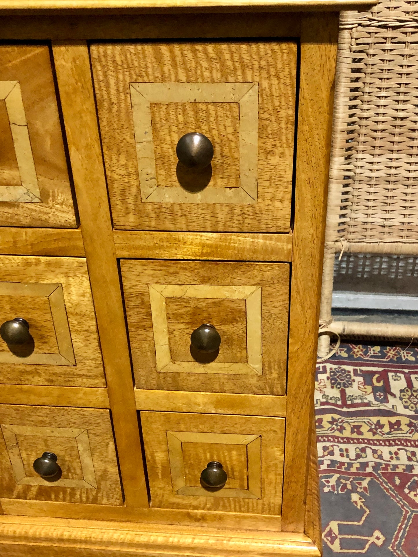 000552....Handsome Pair Of Vintage Six Drawer Chests ( sold )