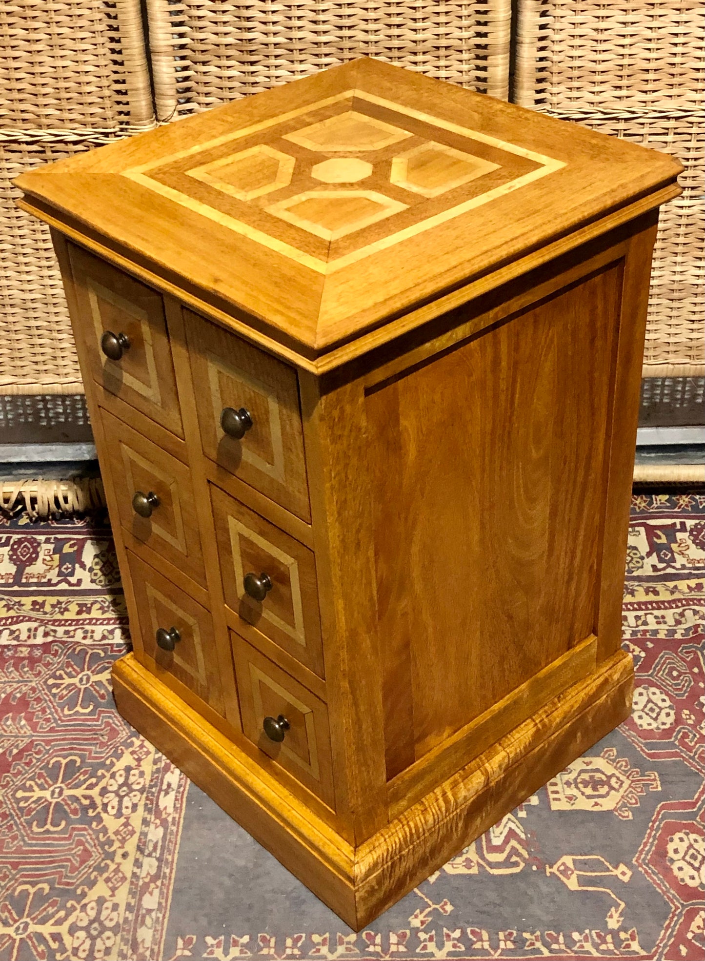 000552....Handsome Pair Of Vintage Six Drawer Chests ( sold )