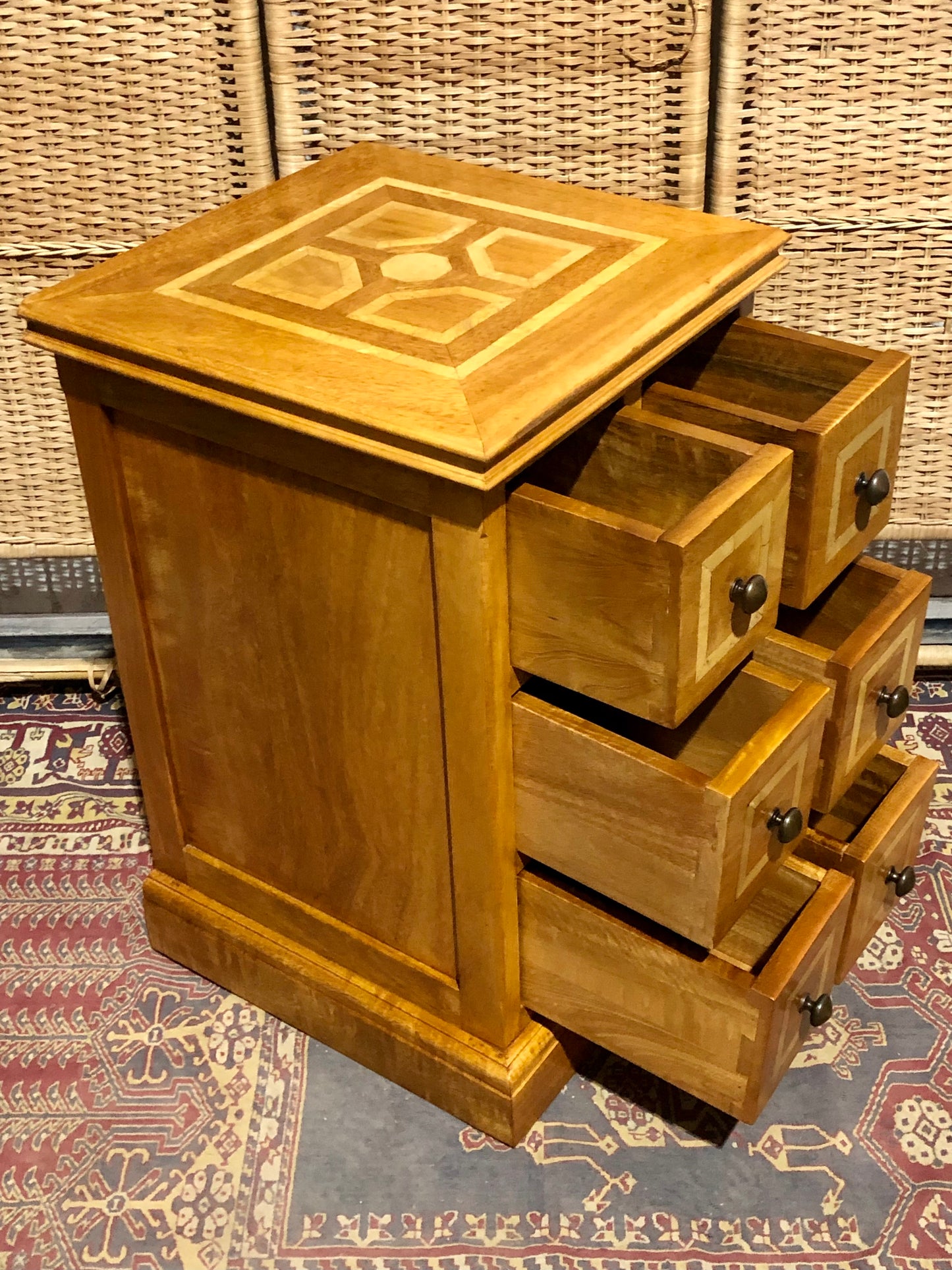 000552....Handsome Pair Of Vintage Six Drawer Chests ( sold )