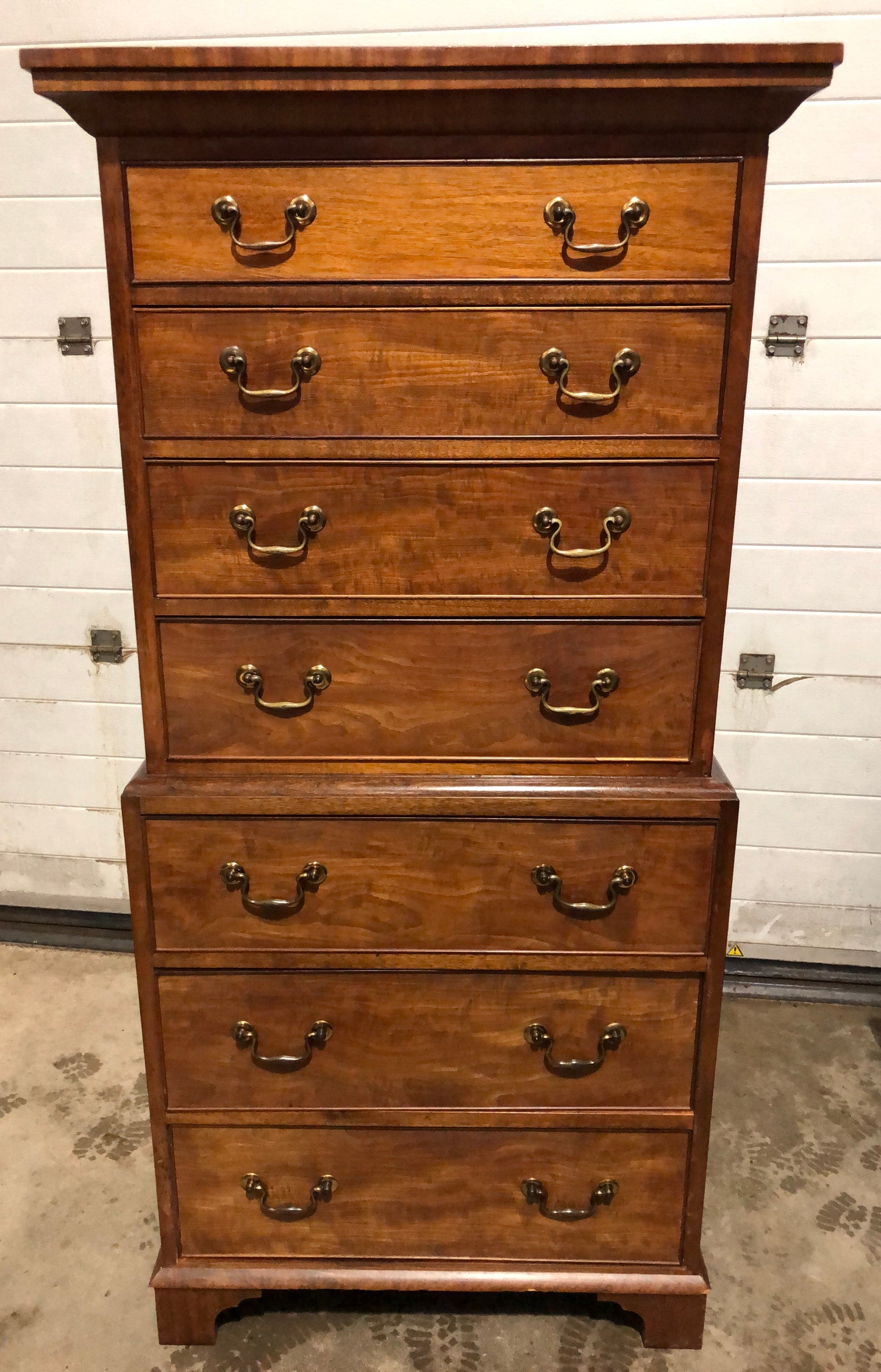 000551....Handsome Edwardian Mahogany Tallboy Chest Of Drawers
