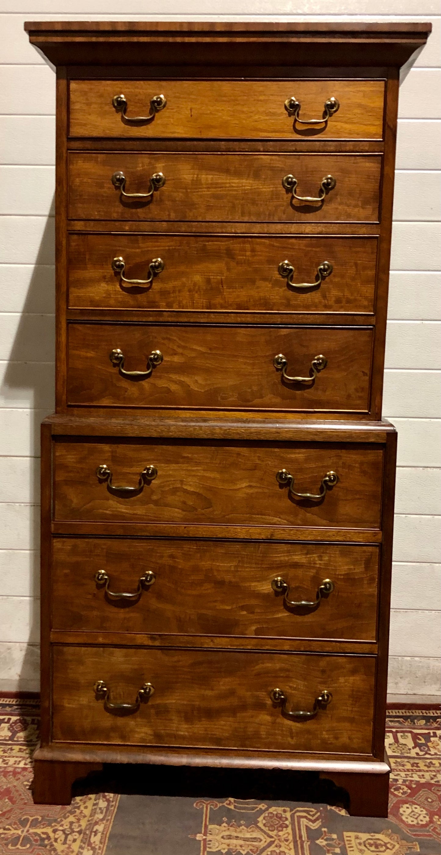000551....Handsome Edwardian Mahogany Tallboy Chest Of Drawers